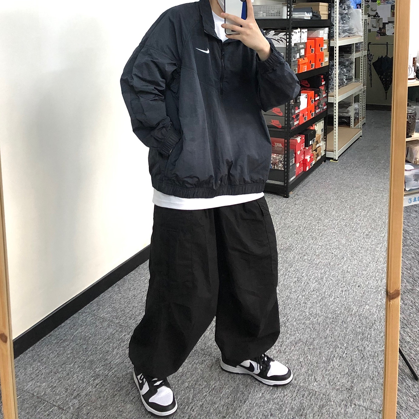 Nike Dunk Low Retro Black 착용 스타일