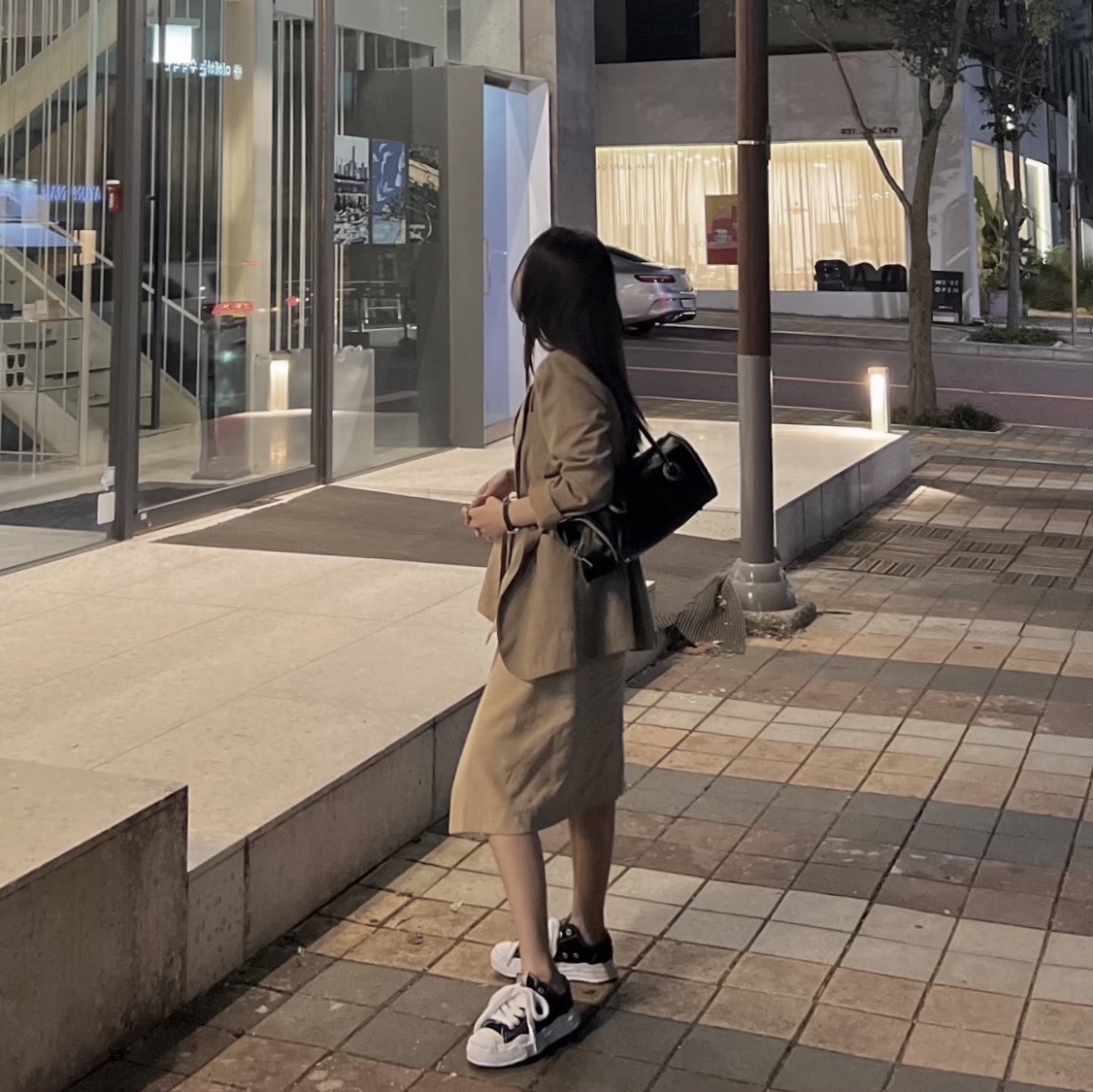 Maison Mihara Yasuhiro Hank OG Sole Canvas Low-top Sneakers Black 착용 스타일 - 2