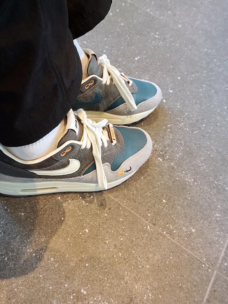Nike x Kasina Air Max 1 SP Won-Ang Particle Grey 착용 스타일 - 2