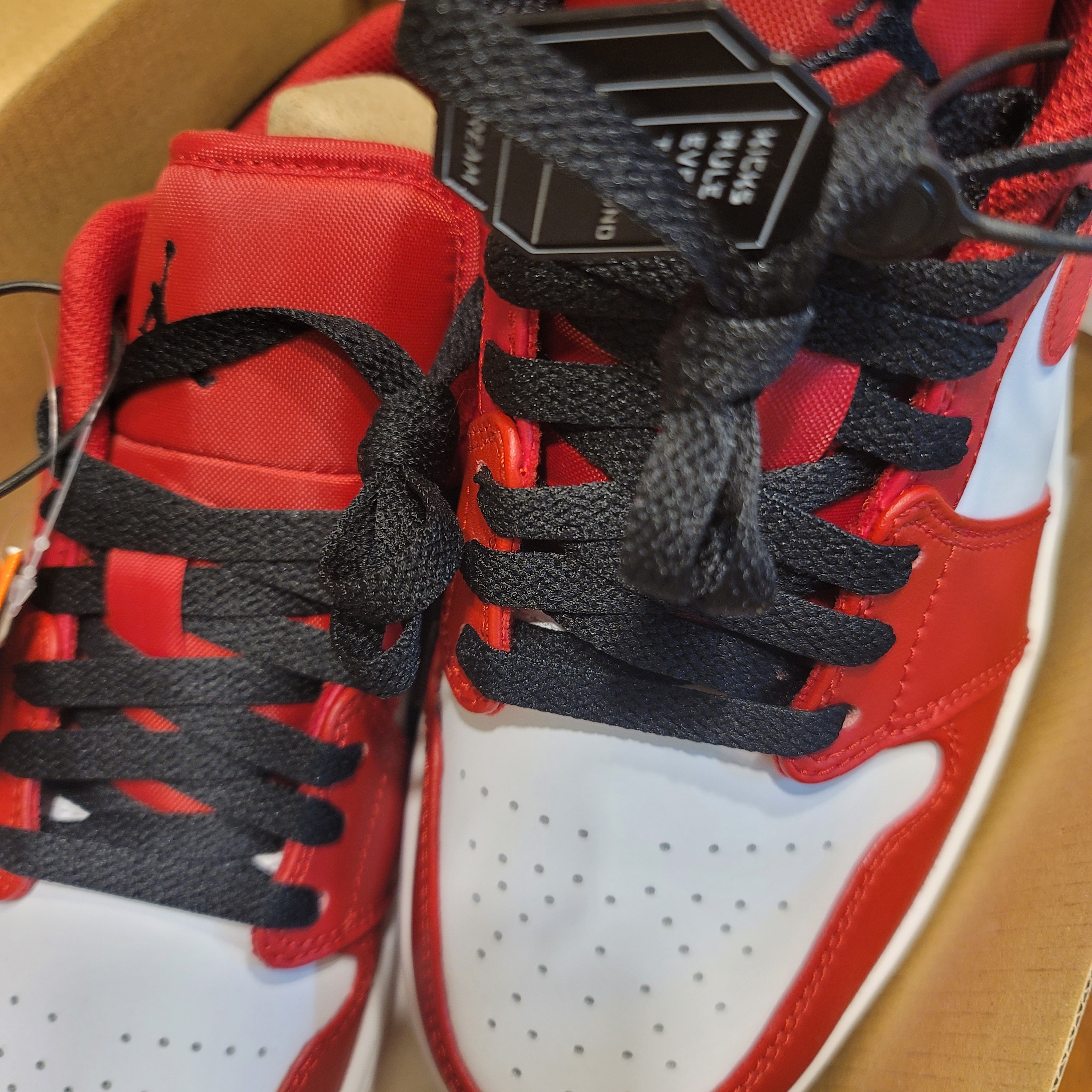 (W) Jordan 1 Low White Gym Red 착용 스타일 - 3
