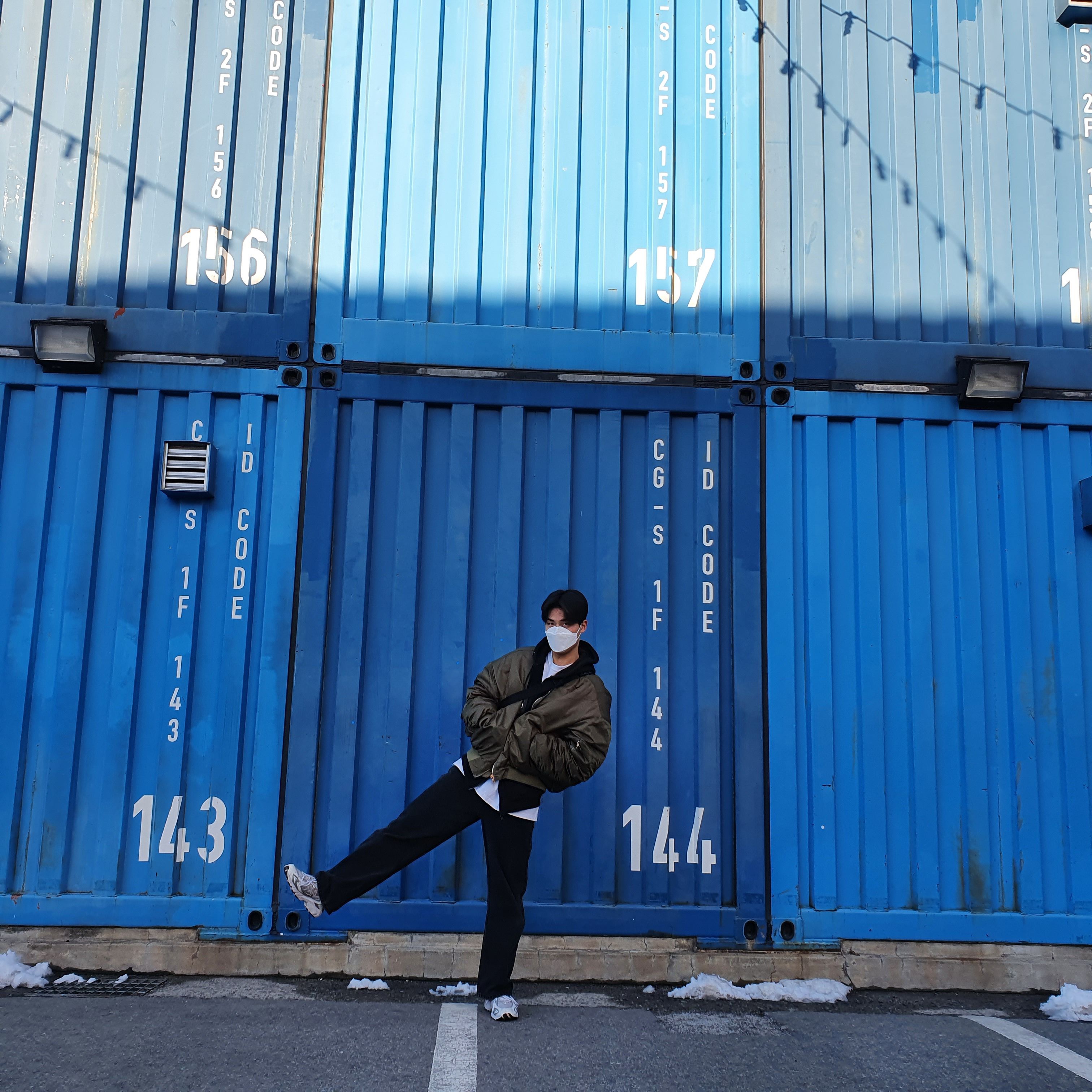 New Balance 725 Rain Cloud 착용 스타일 - 2