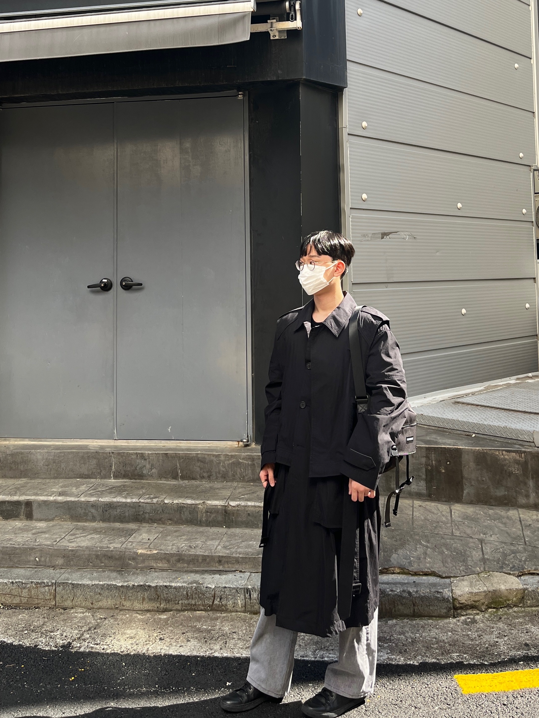 Play Comme des Garcons Black Heart T-Shirt Black 착용 스타일