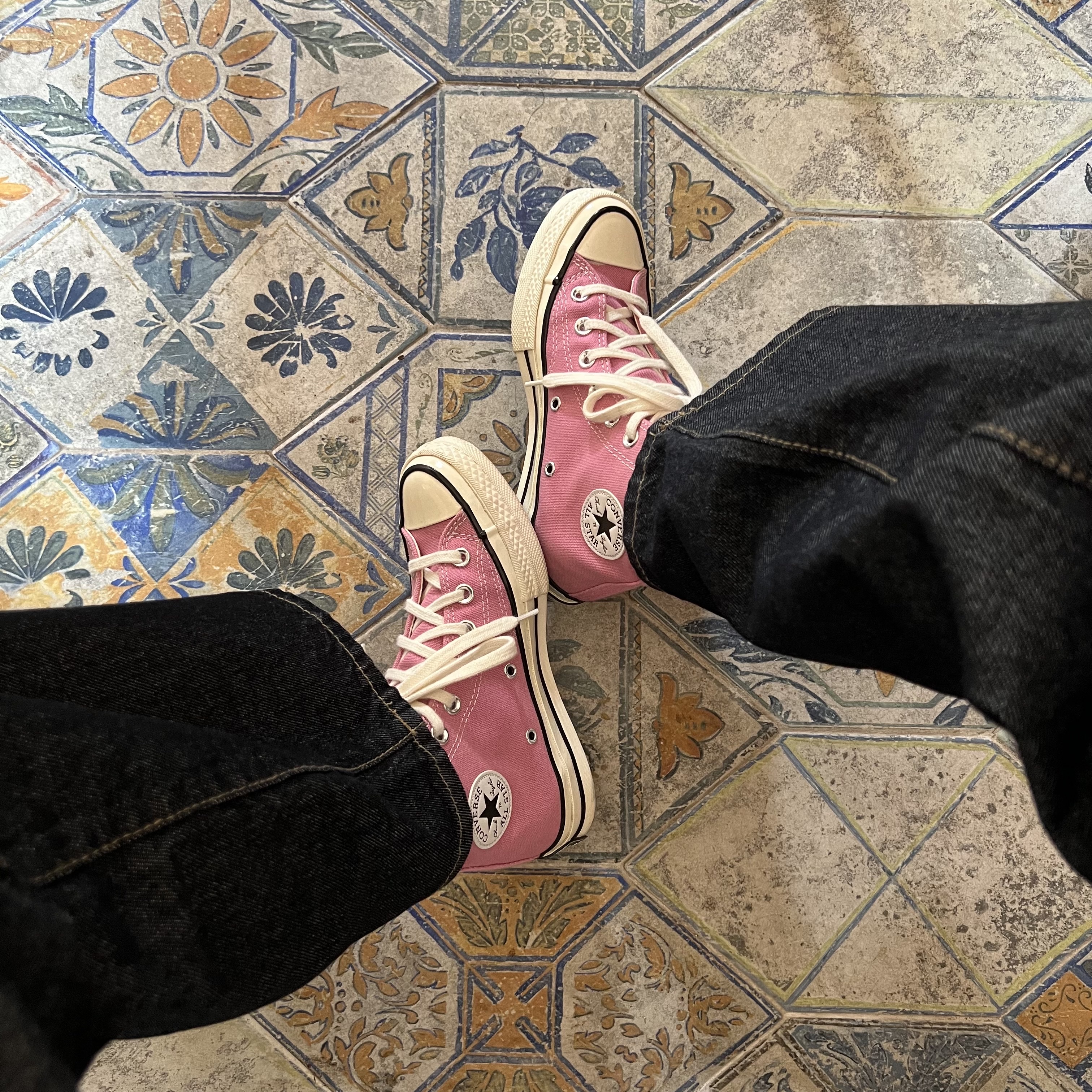 Converse Chuck 70 High Magic Flamingo 착용 스타일