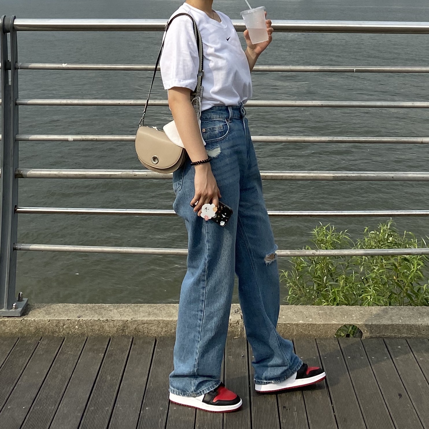 (GS) Jordan 1 Low Bred Toe, Jordan 1 Low Bred Toe 착용 스타일