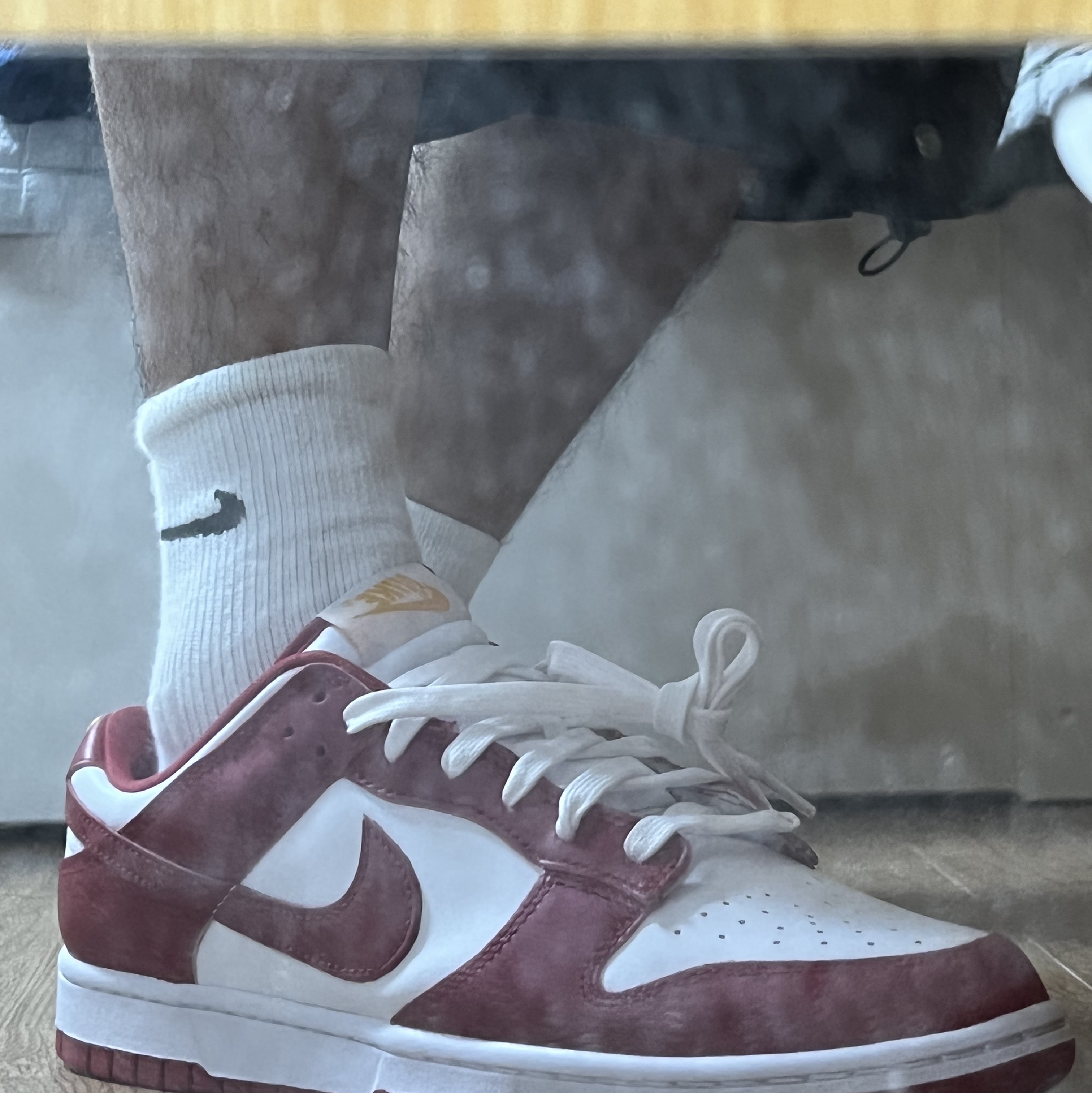 Nike Dunk Low Retro Gym Red 착용 스타일 - 5