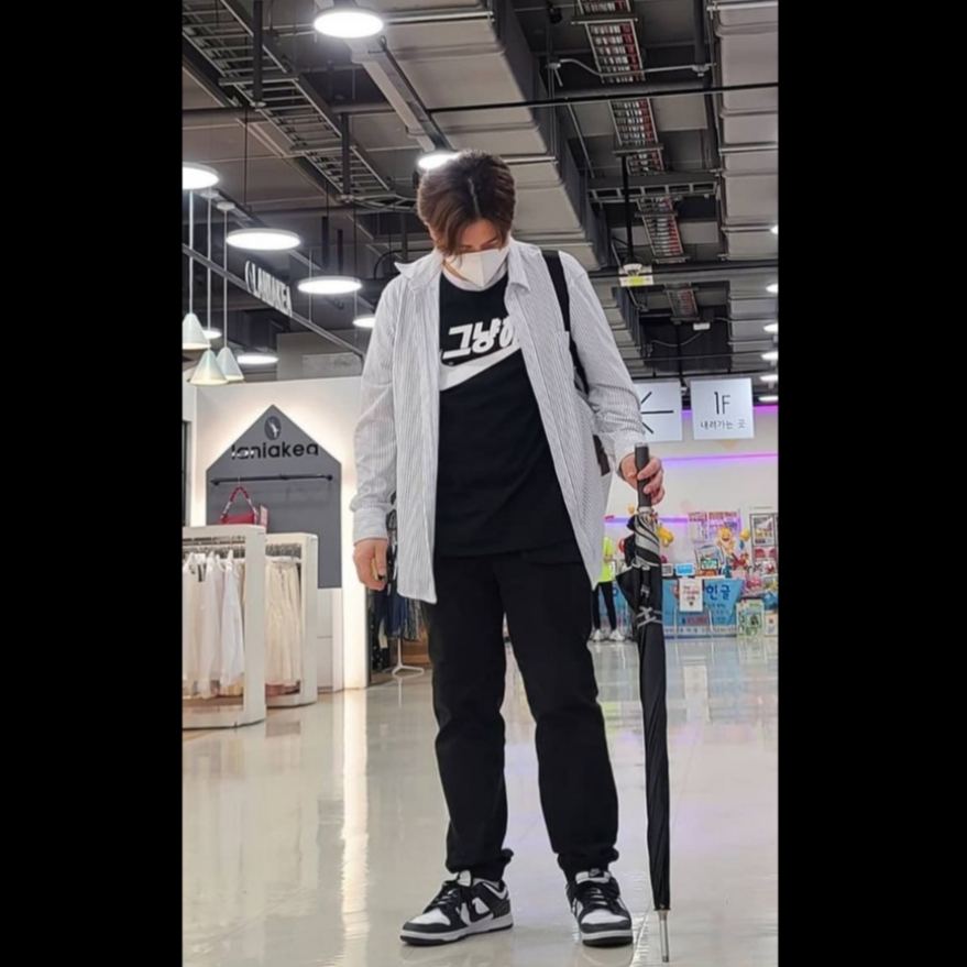 Nike Dunk Low Retro Black 착용 스타일
