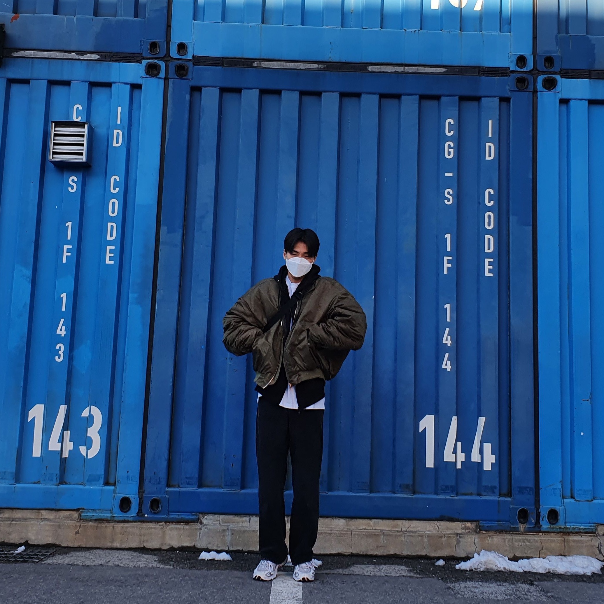 New Balance 725 Rain Cloud 착용 스타일 - 3