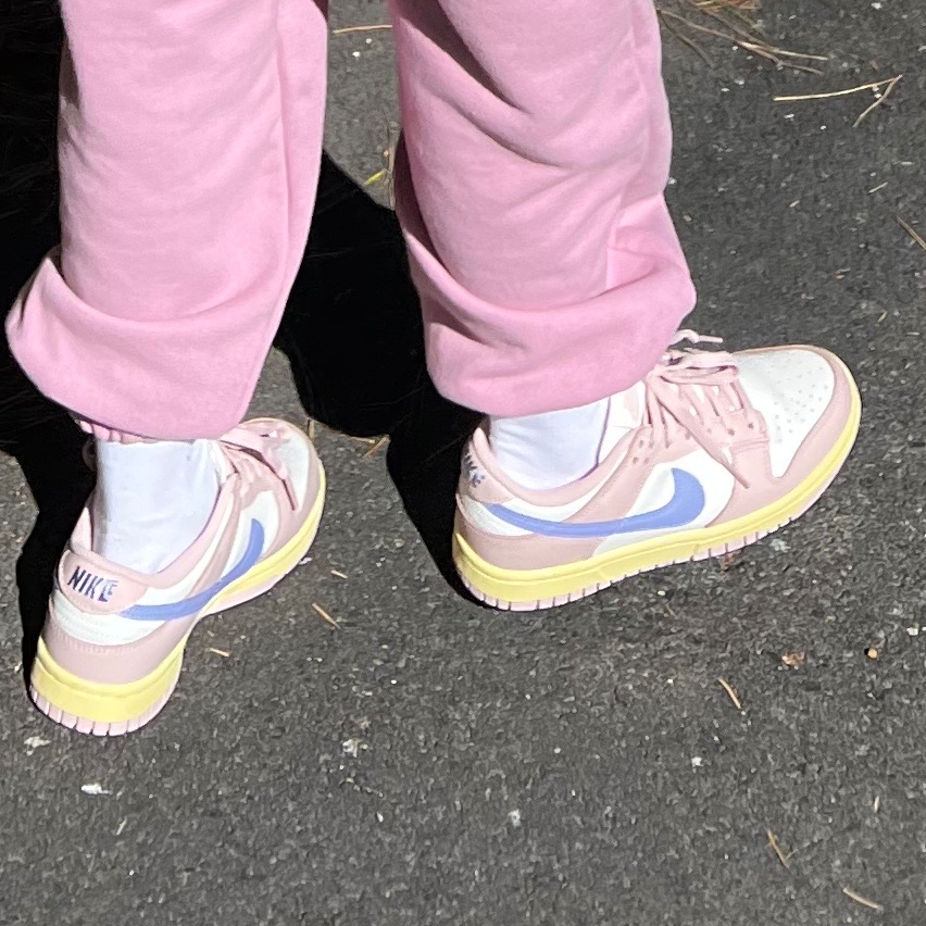(W) Nike Dunk Low Pink Oxford 착용 스타일