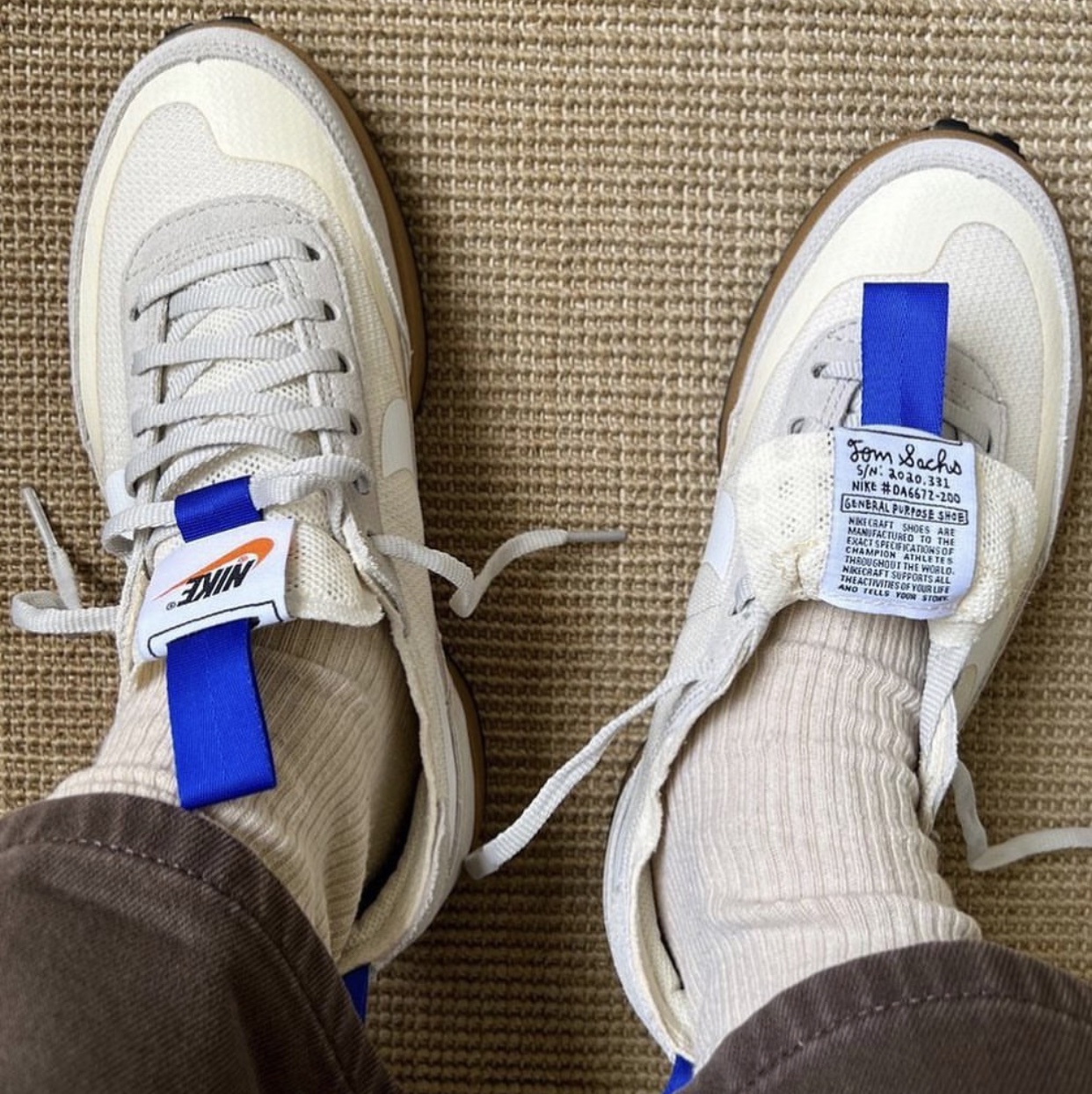 Nike x Tom Sachs General Purpose Shoe Light Cream 착용 스타일 - 3