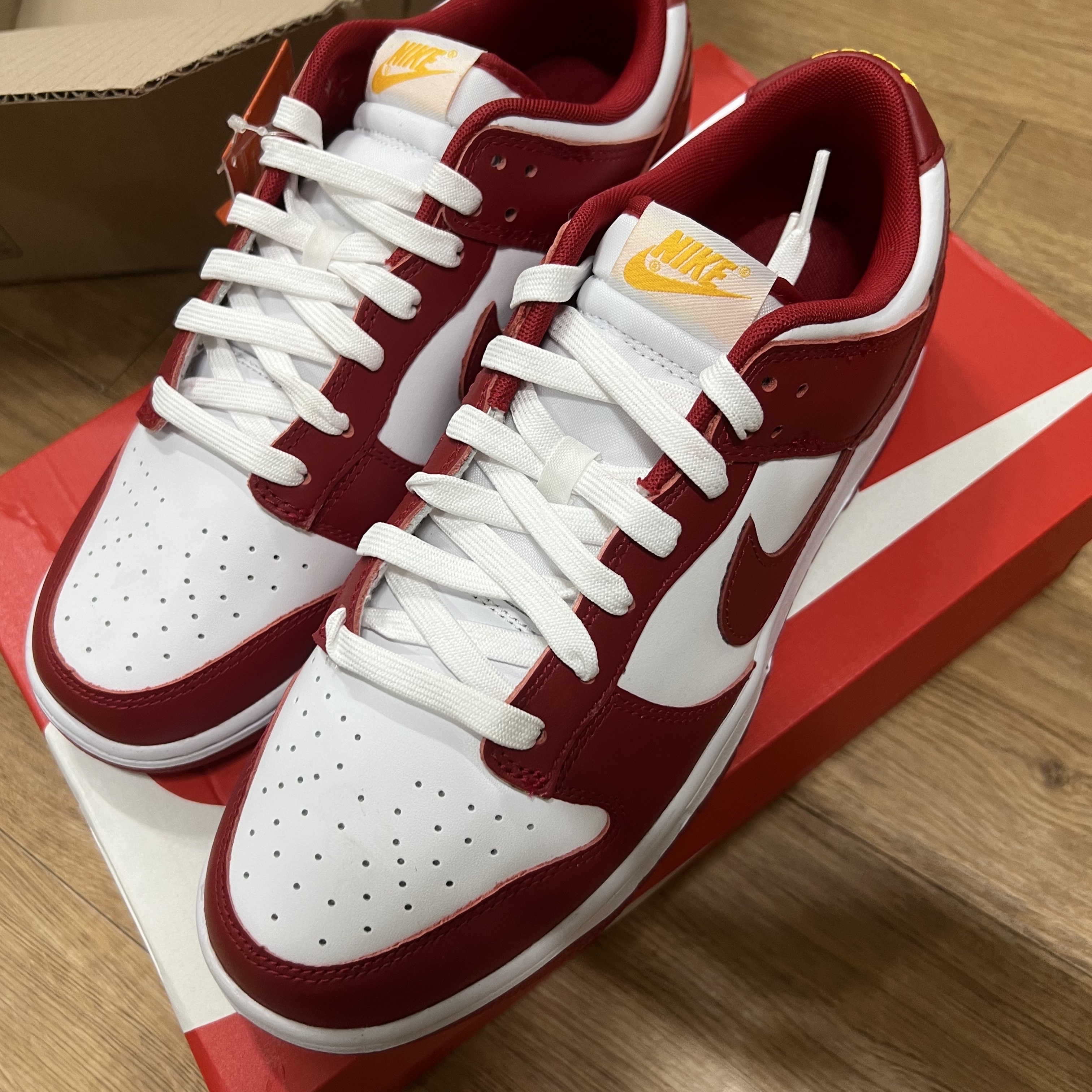 Nike Dunk Low Retro Gym Red 착용 스타일 - 1