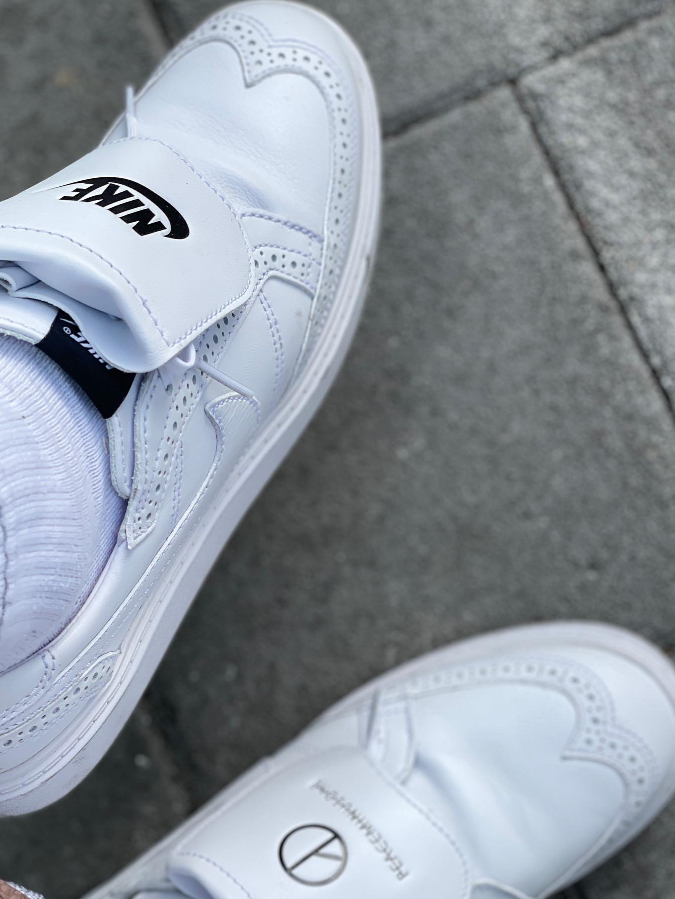 Nike x Peaceminusone Kwondo1 White 착용 스타일 - 2
