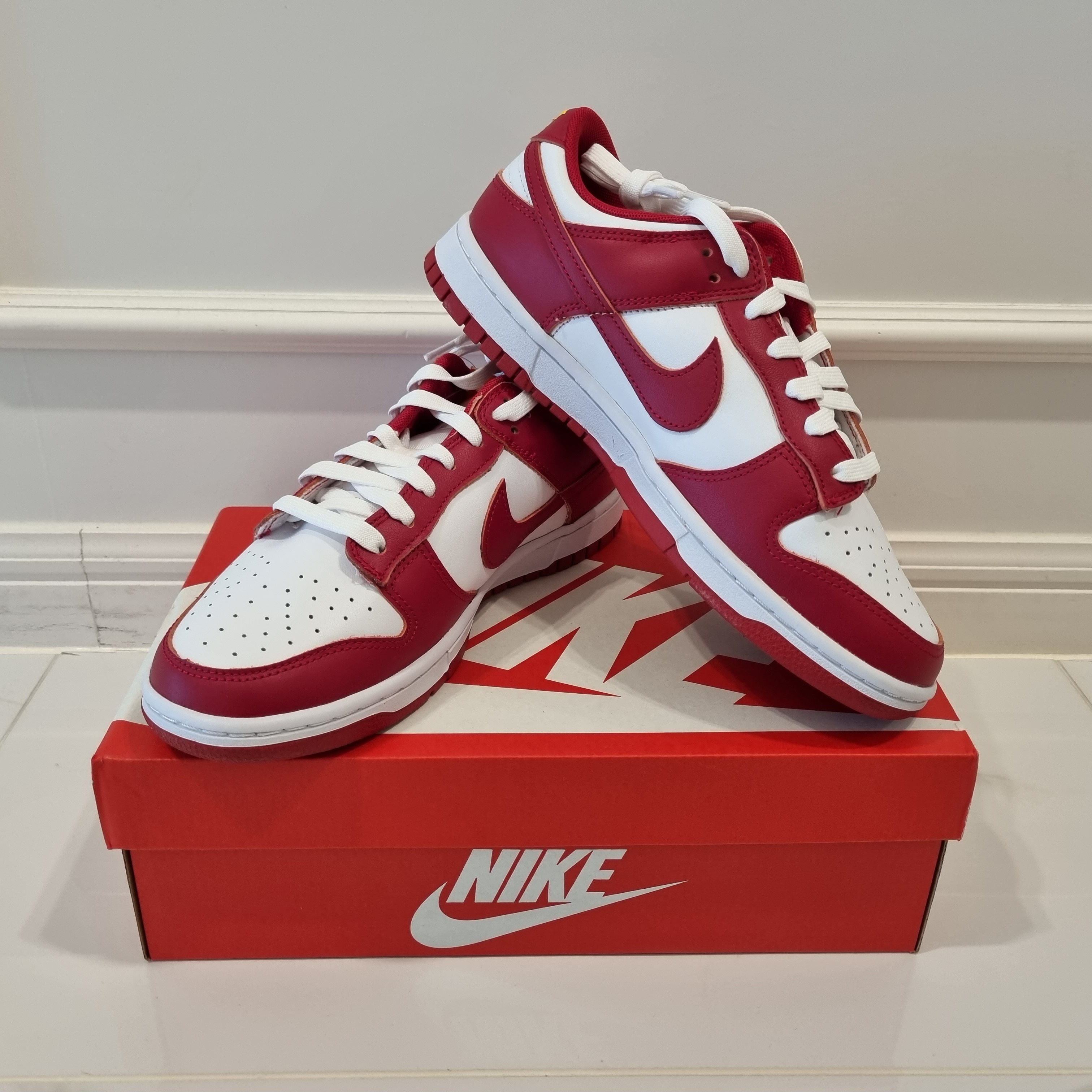 Nike Dunk Low Retro Gym Red 착용 스타일 - 1