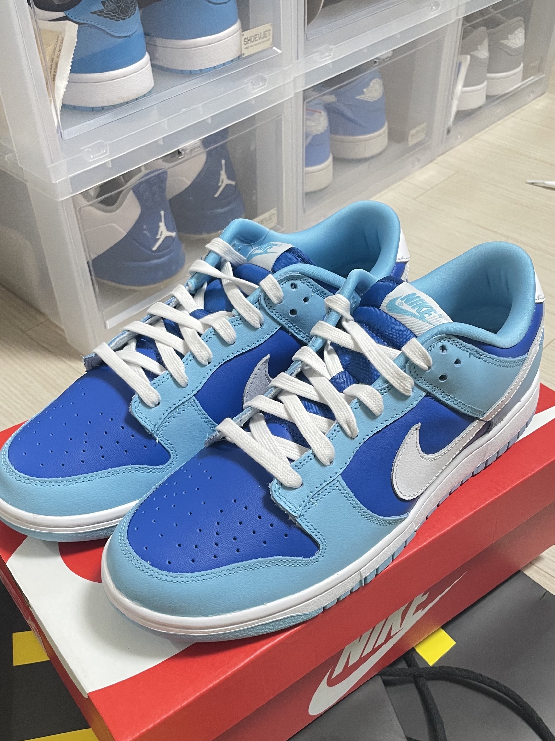 Nike Dunk Low Retro QS Argon 착용 스타일