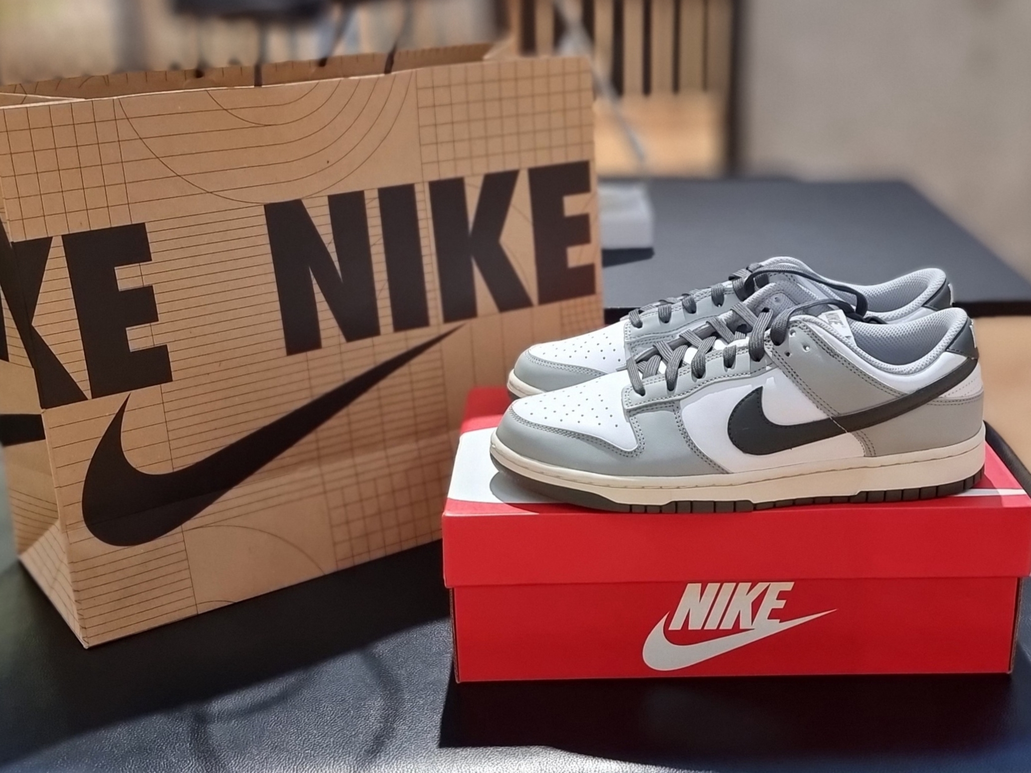 (W) Nike Dunk Low Light Smoke Grey 착용 스타일