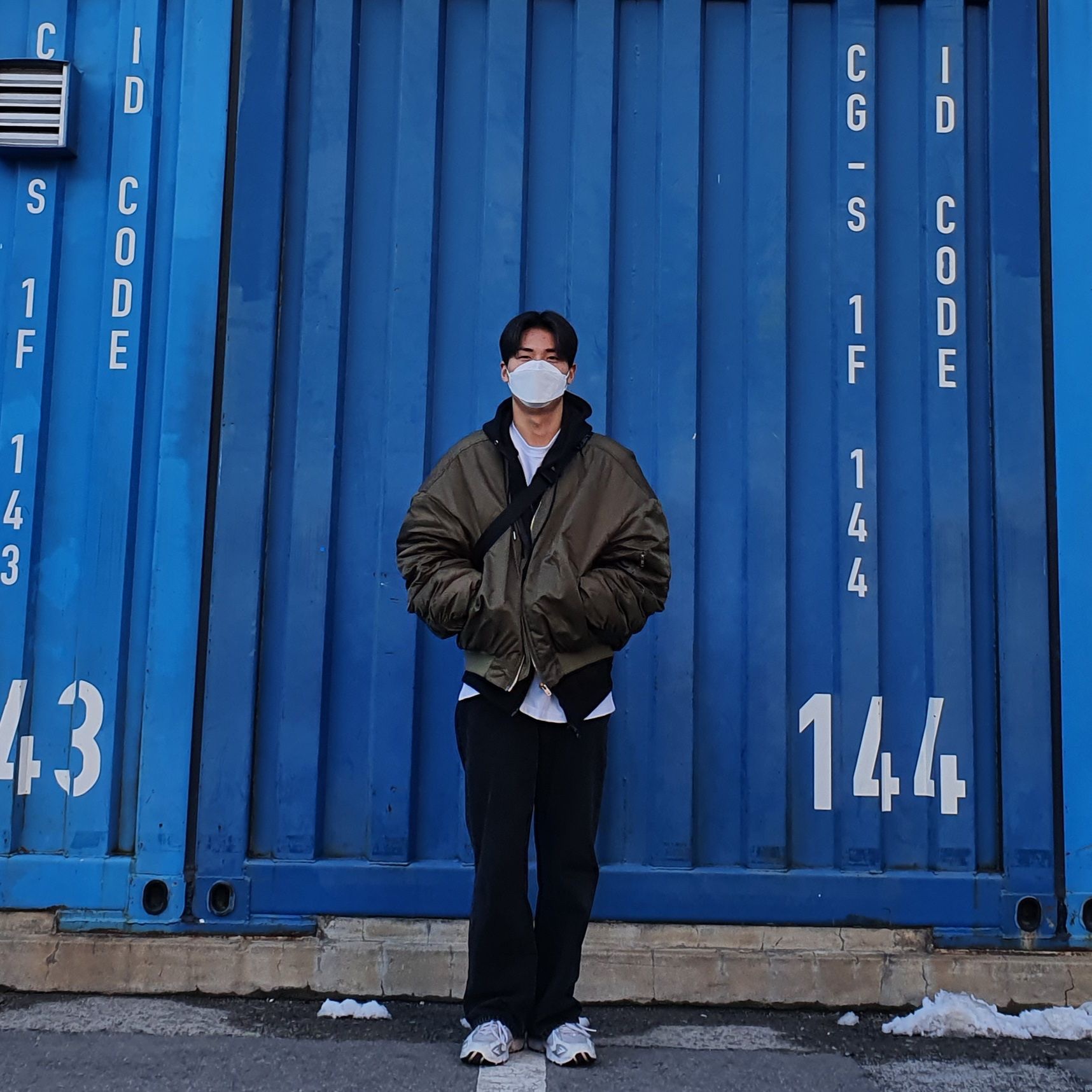 New Balance 725 Rain Cloud 착용 스타일 - 1