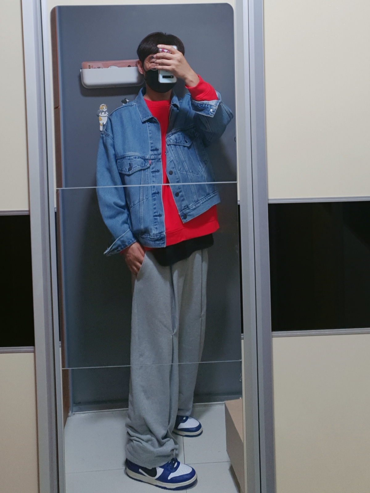 Nike x Ambush Dunk High Deep Royal Blue 착용 스타일