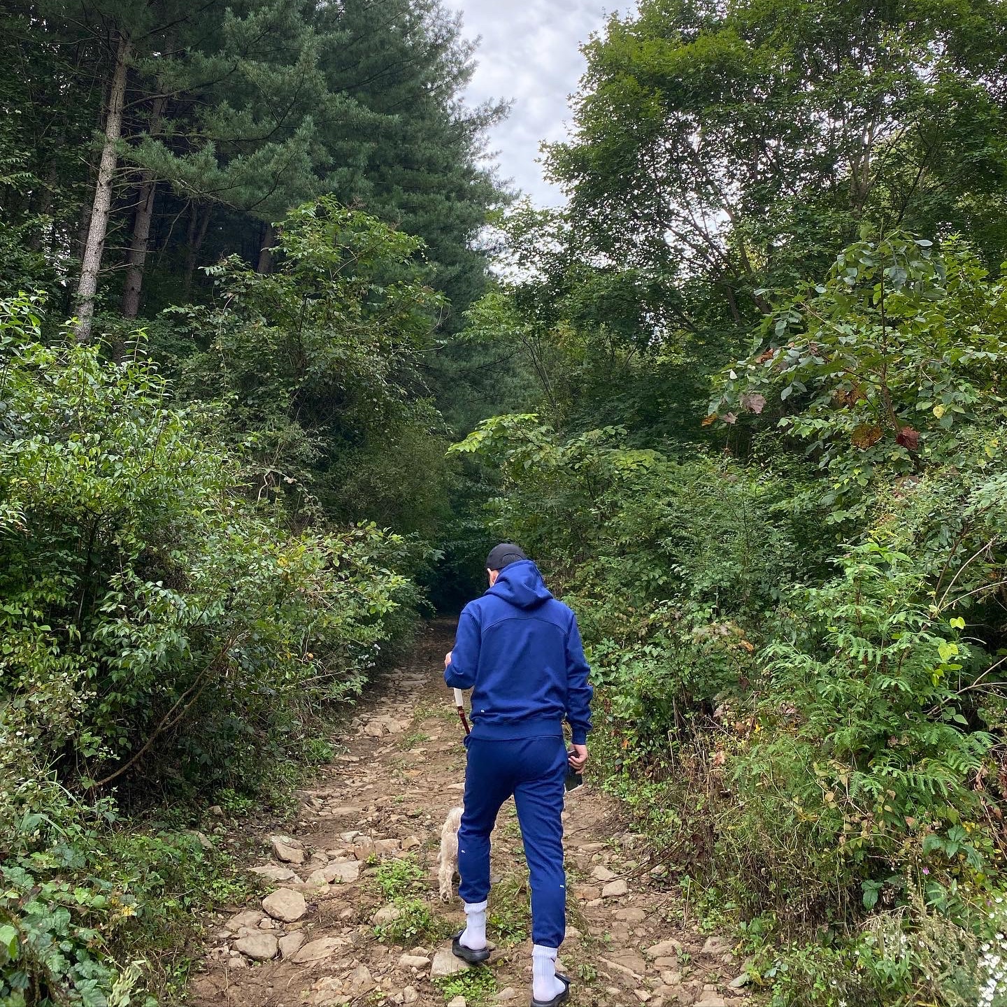 Nike x Drake Nocta Cardinal Stock Essential Hoodie Navy - Asia, Nike x Drake Nocta Cardinal Stock Essential Fleece Pants Navy - US/EU 착용 스타일