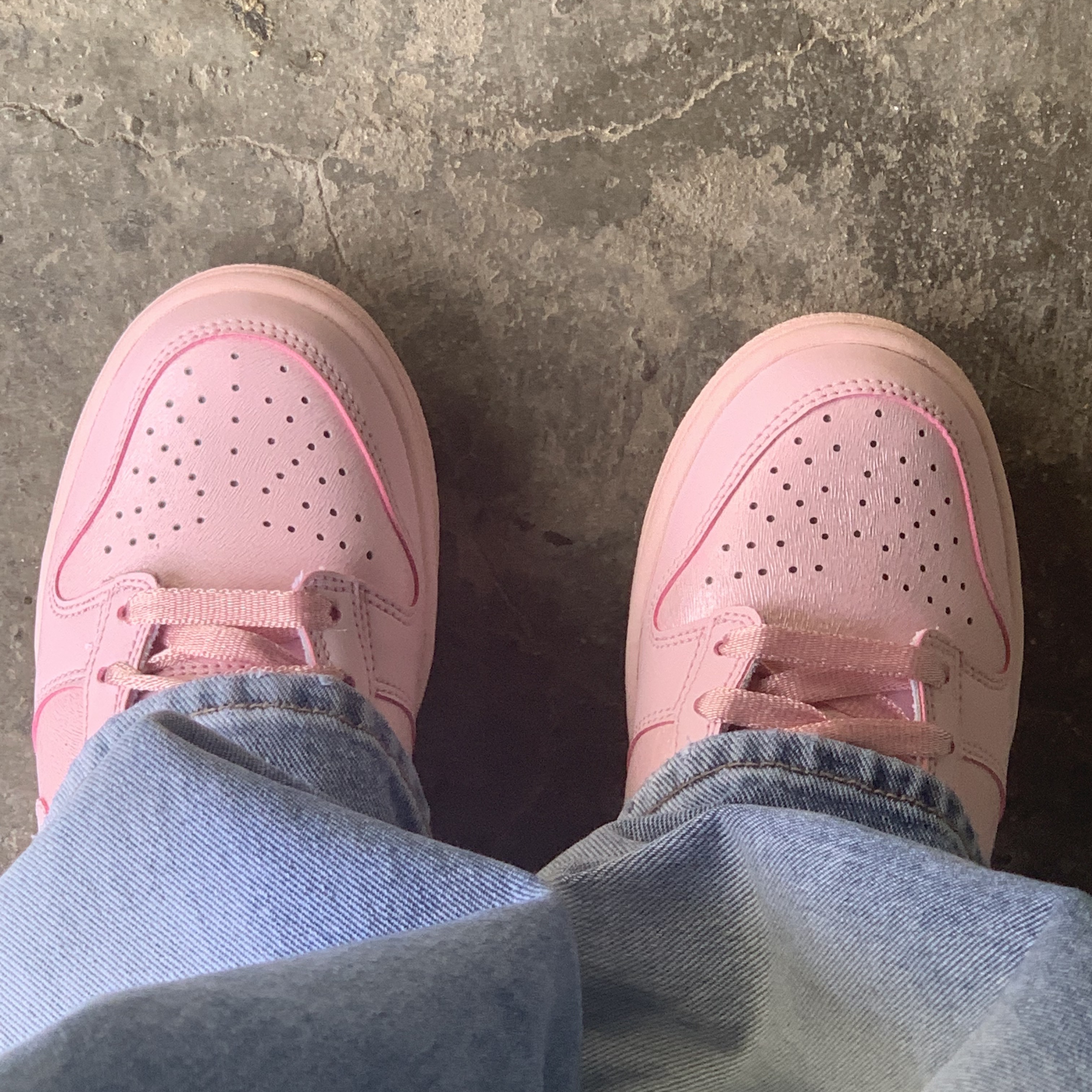 (GS) Nike Dunk Low SE Prism Pink 착용 스타일