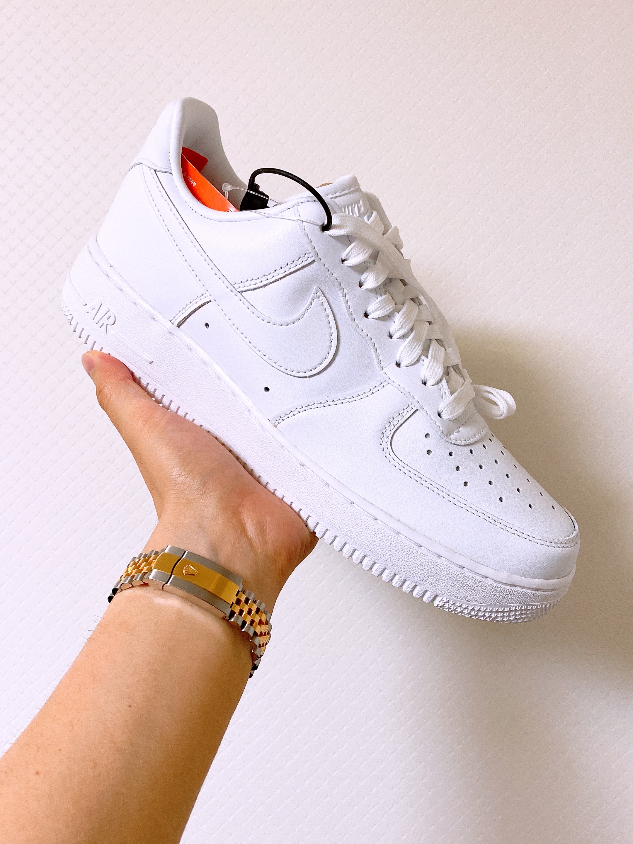 Nike Air Force 1 '07 Fresh White 착용 스타일 - 1