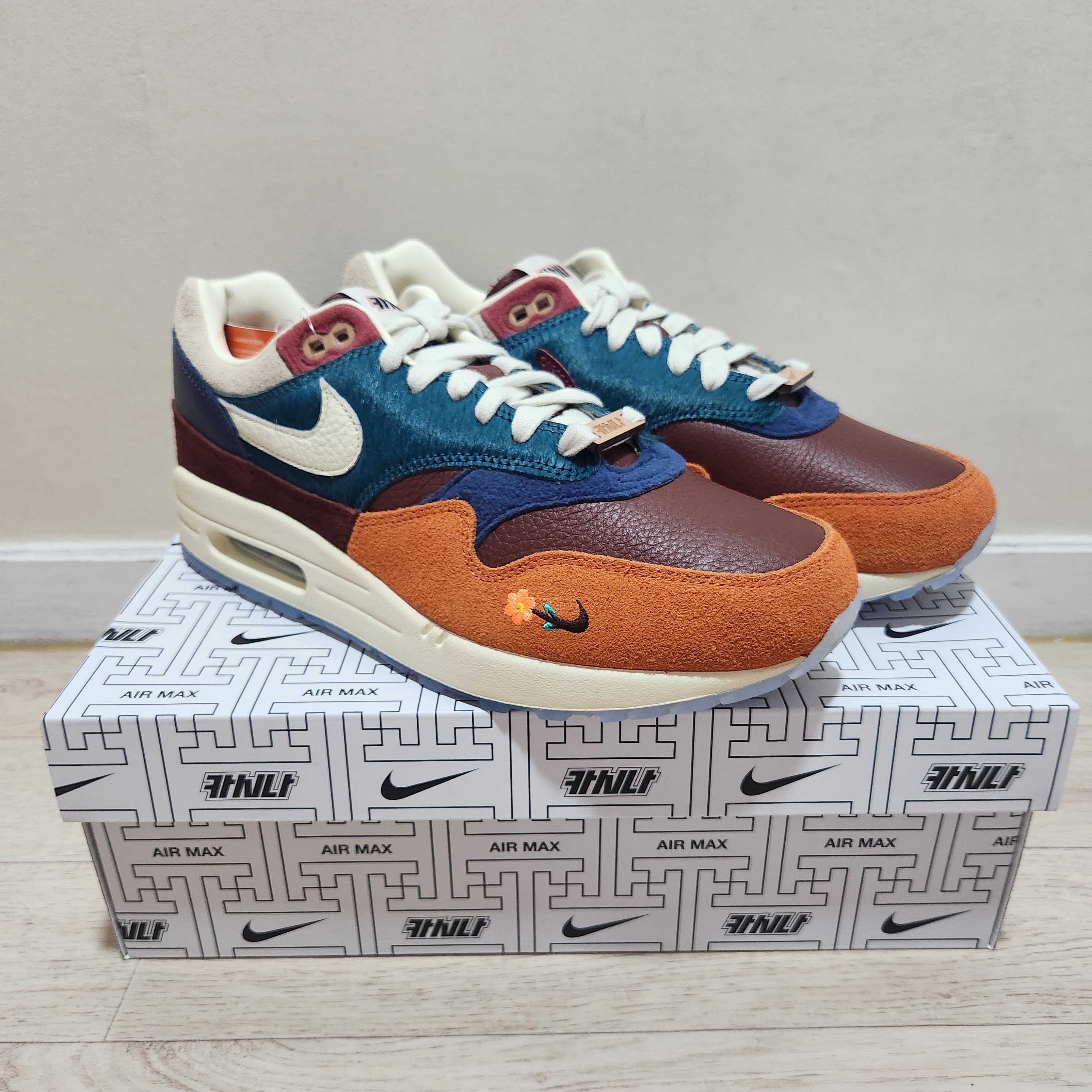 Nike x Kasina Air Max 1 SP Won-Ang Orange 착용 스타일