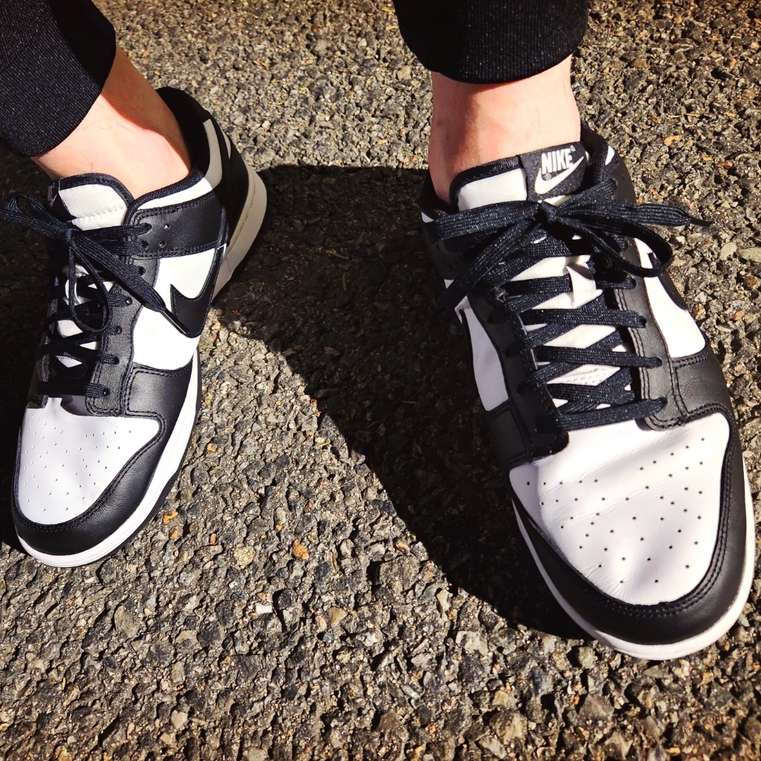 Nike Dunk Low Retro Black 착용 스타일 - 3