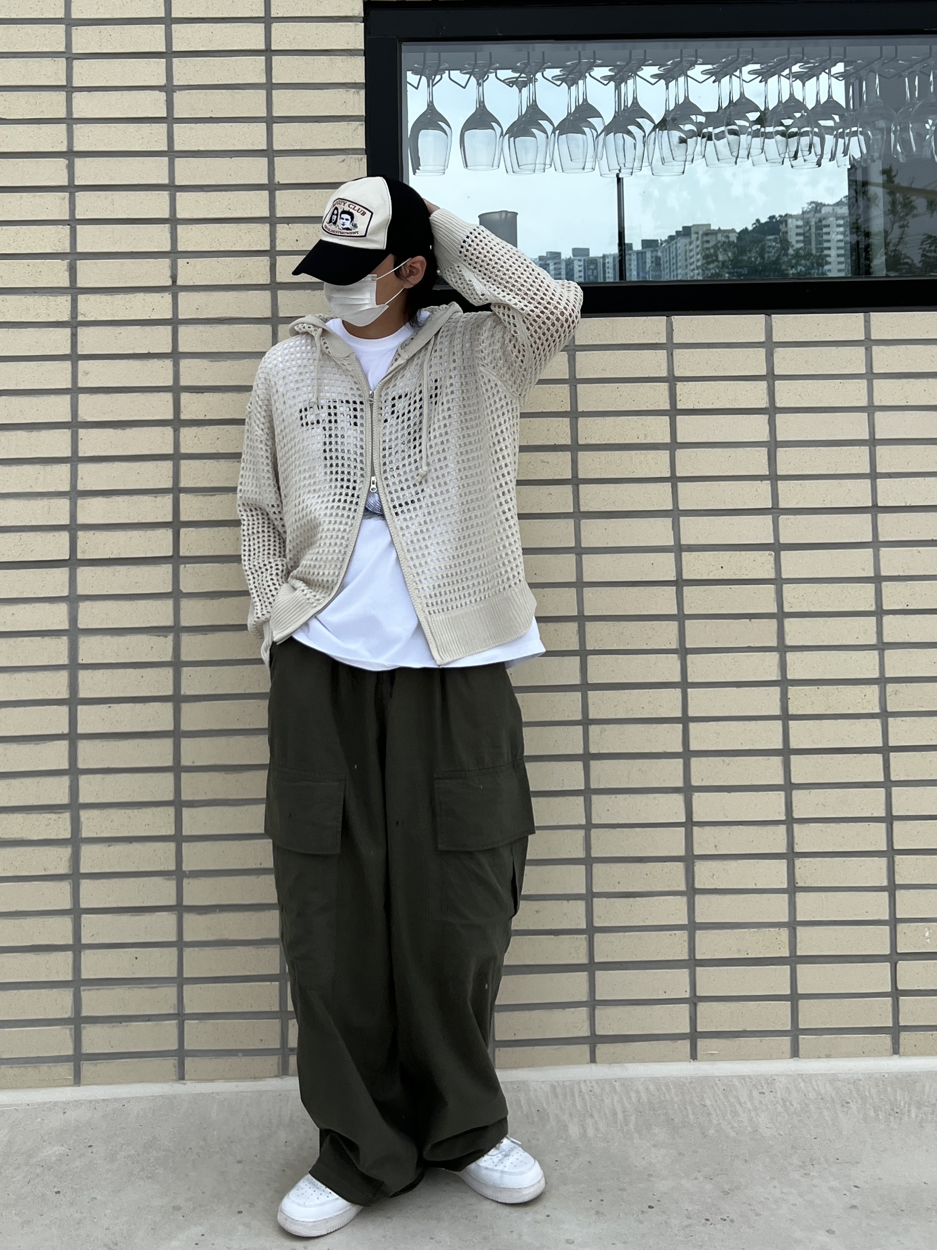 Nike Air Force 1 '07 Low White 착용 스타일 - 1