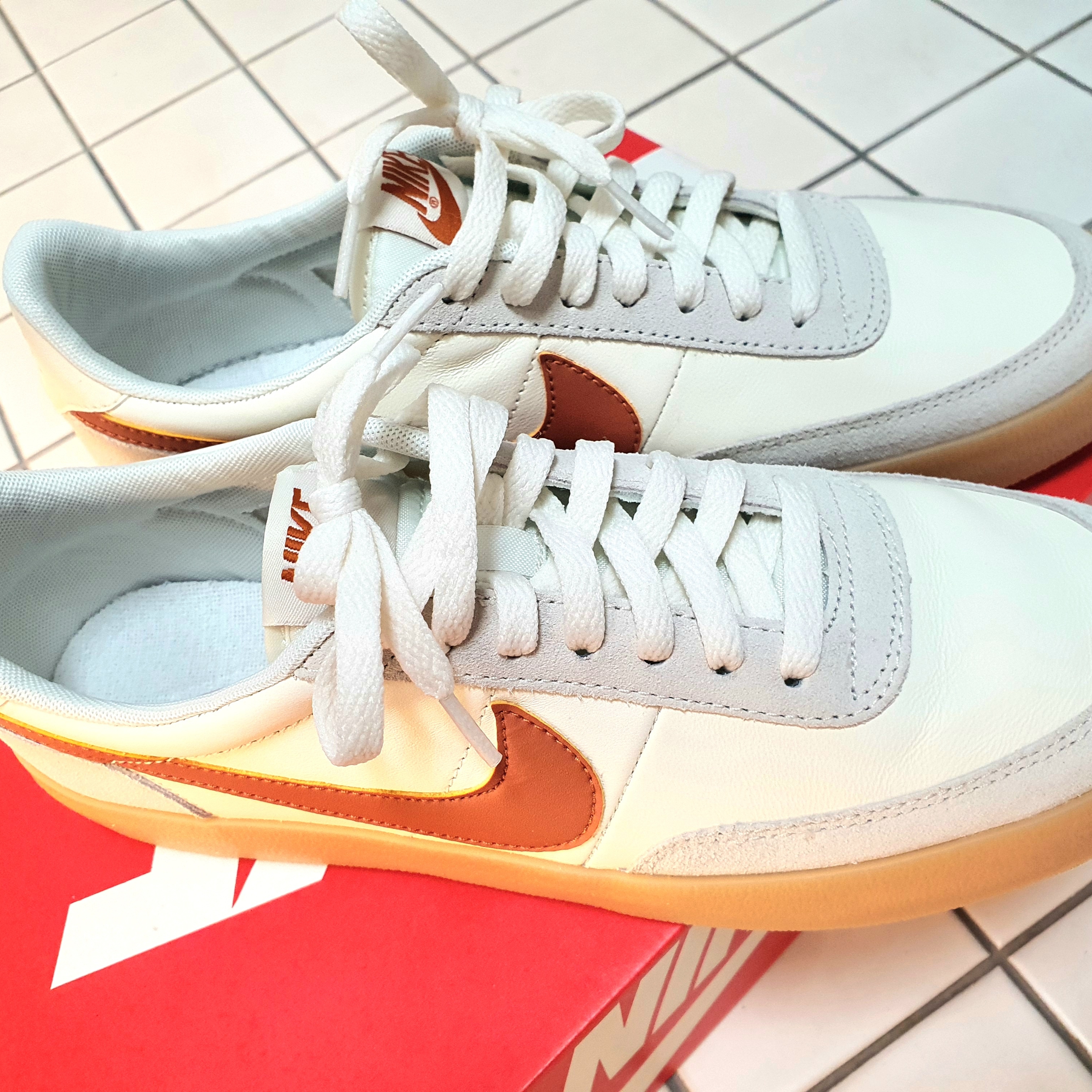 Nike Killshot 2 Leather Sail Desert Orange 착용 스타일 - 2