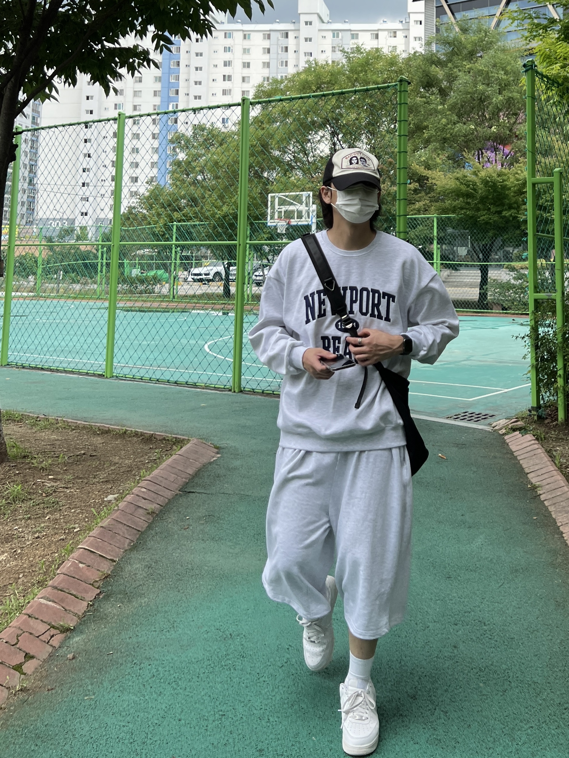 Nike Air Force 1 '07 Low White 착용 스타일 - 2