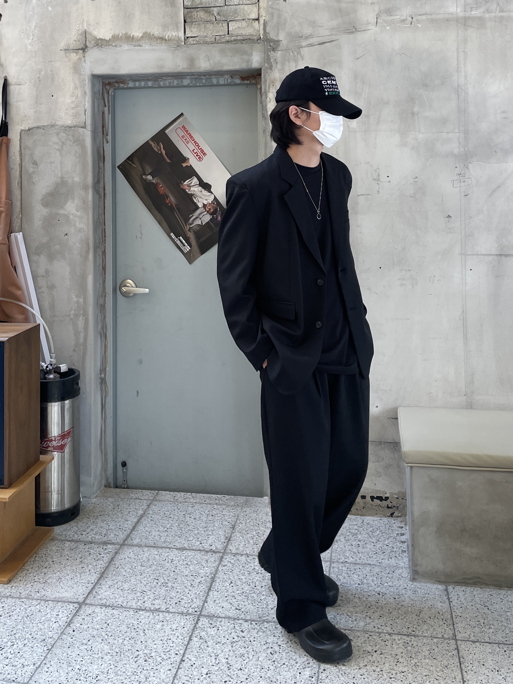Birkenstock x Ader Error A630 Black 착용 스타일 - 3