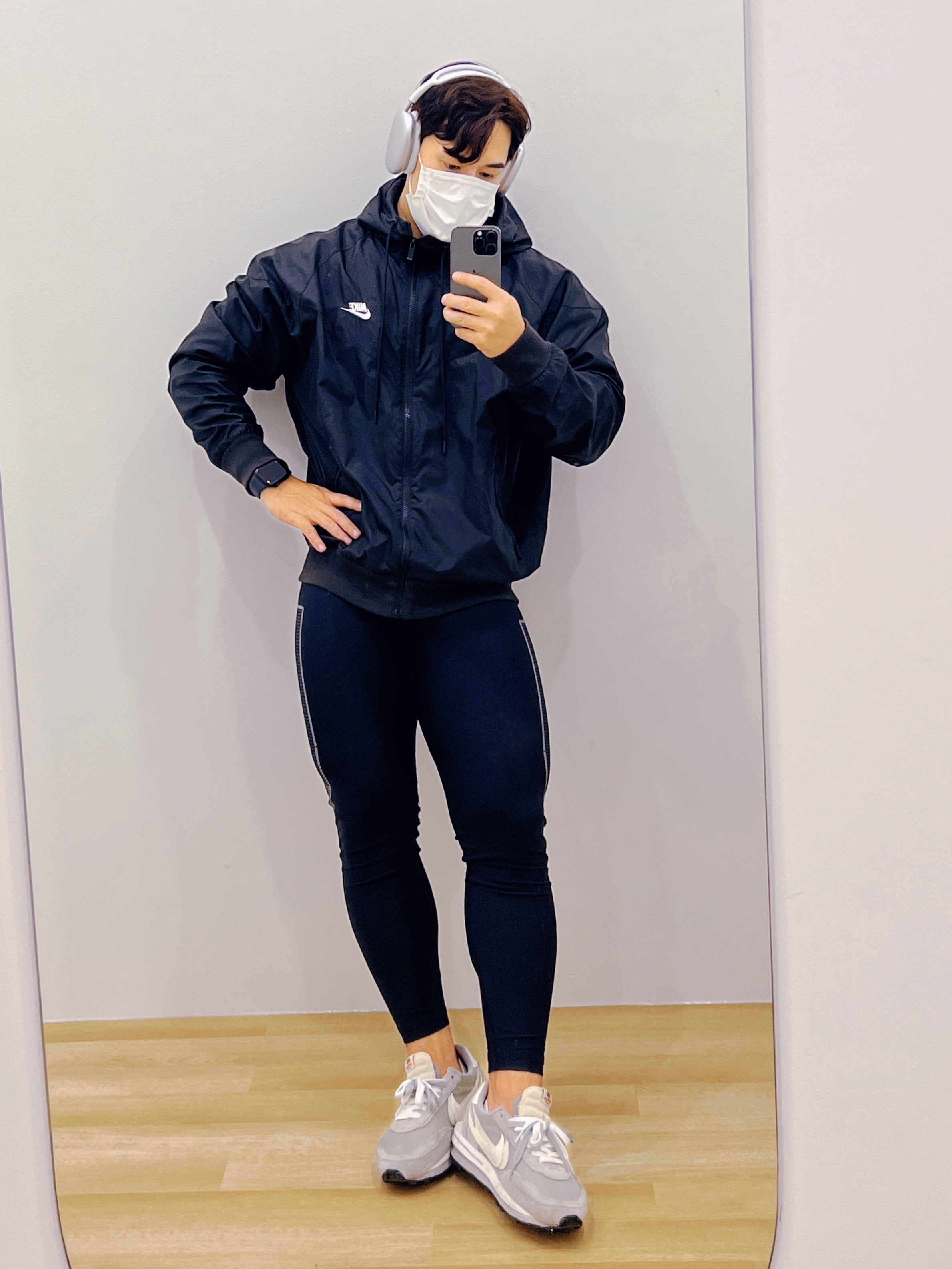Nike x Sacai x Fragment LDWaffle Light Smoke Grey 착용 스타일