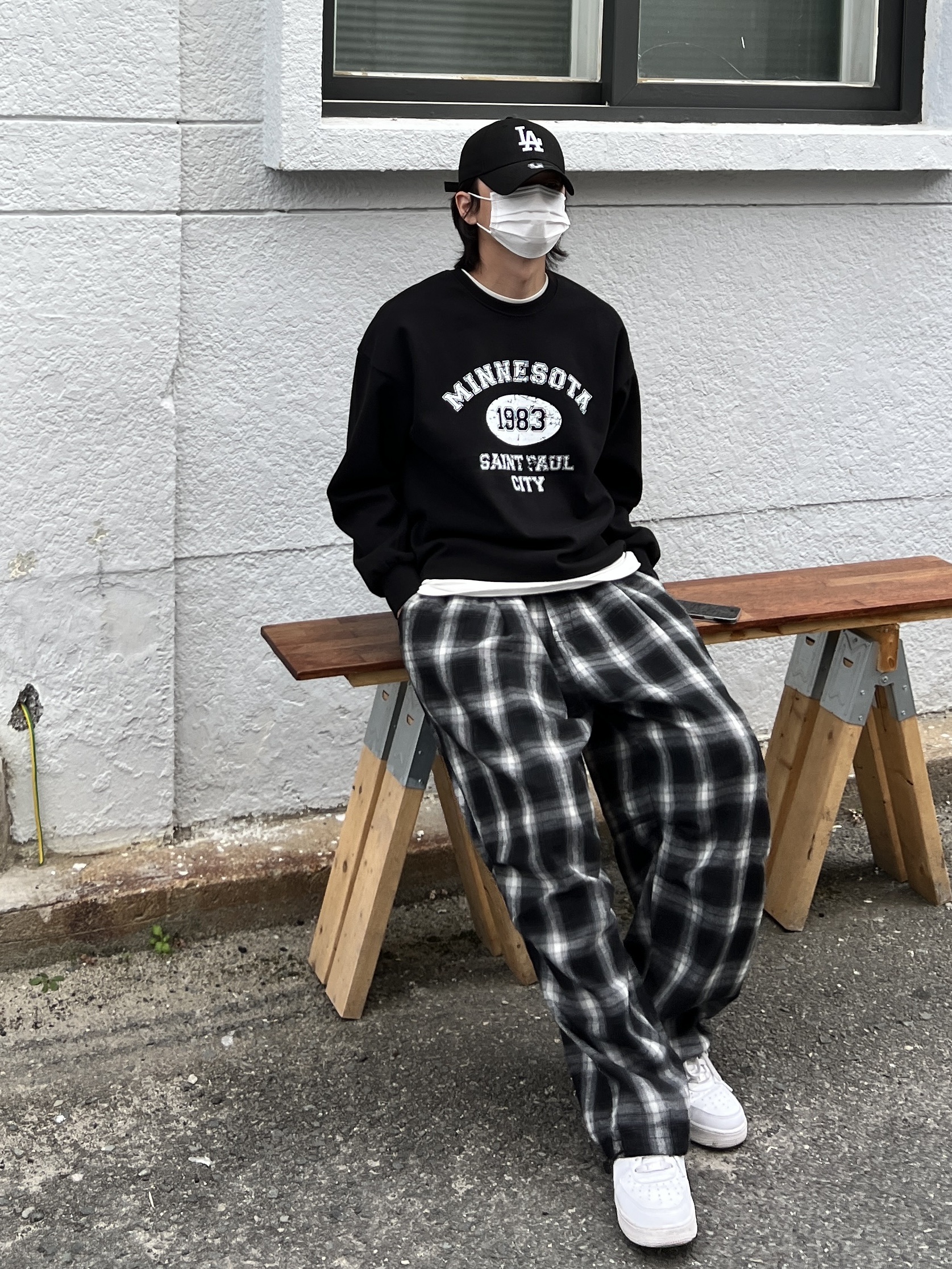 Nike Air Force 1 '07 Low White 착용 스타일