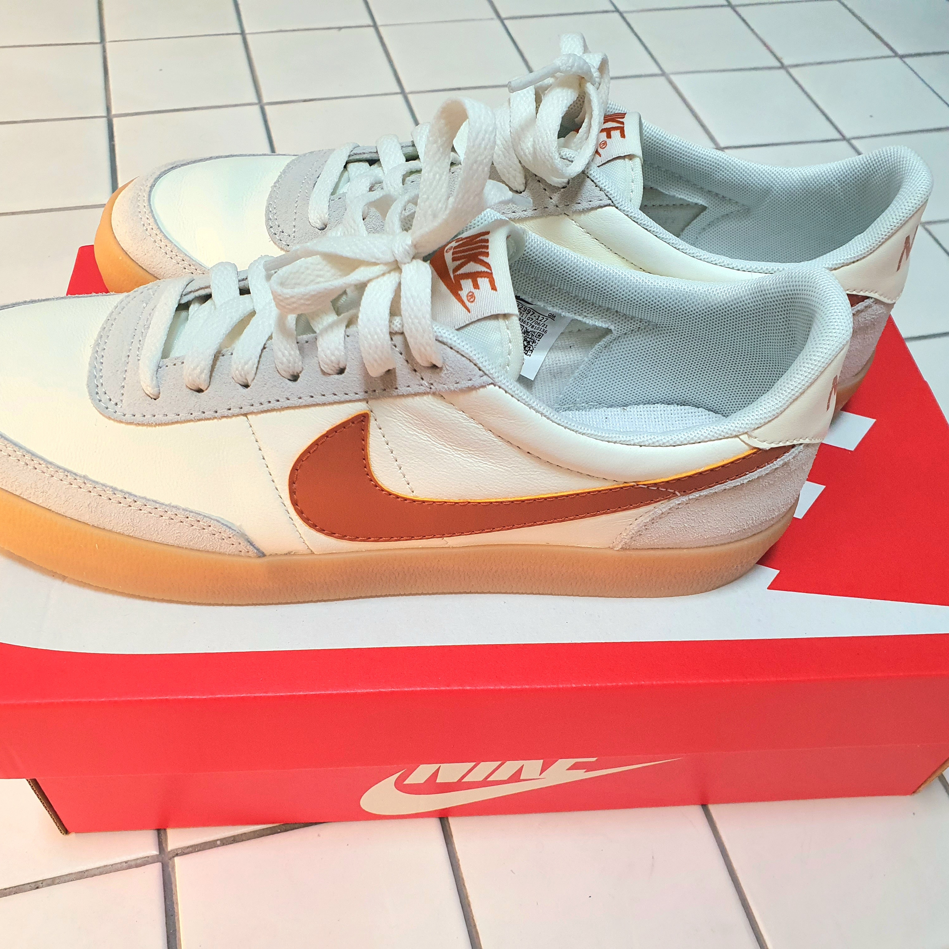 Nike Killshot 2 Leather Sail Desert Orange 착용 스타일 - 4
