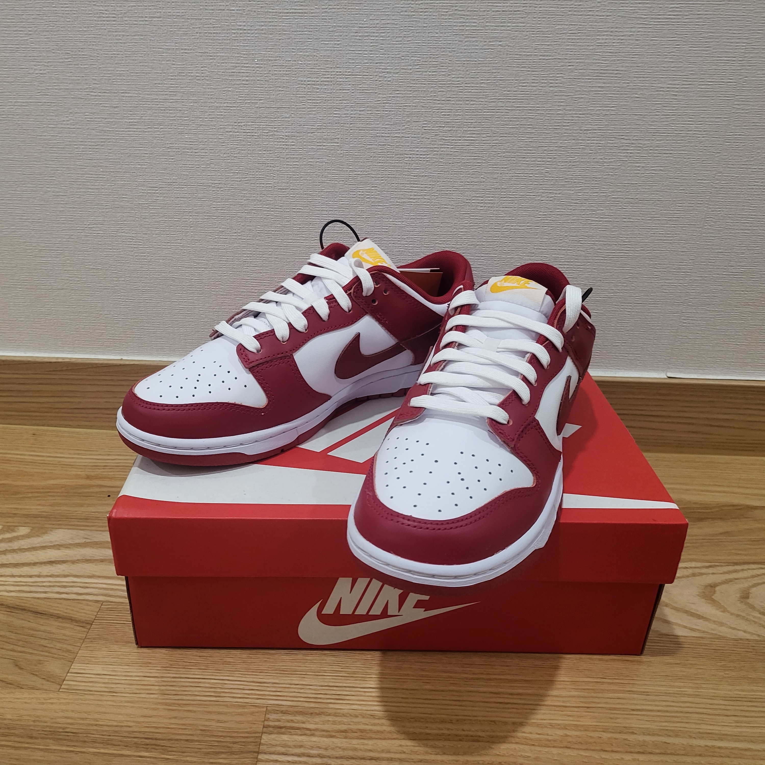 Nike Dunk Low Retro Gym Red 착용 스타일 - 1