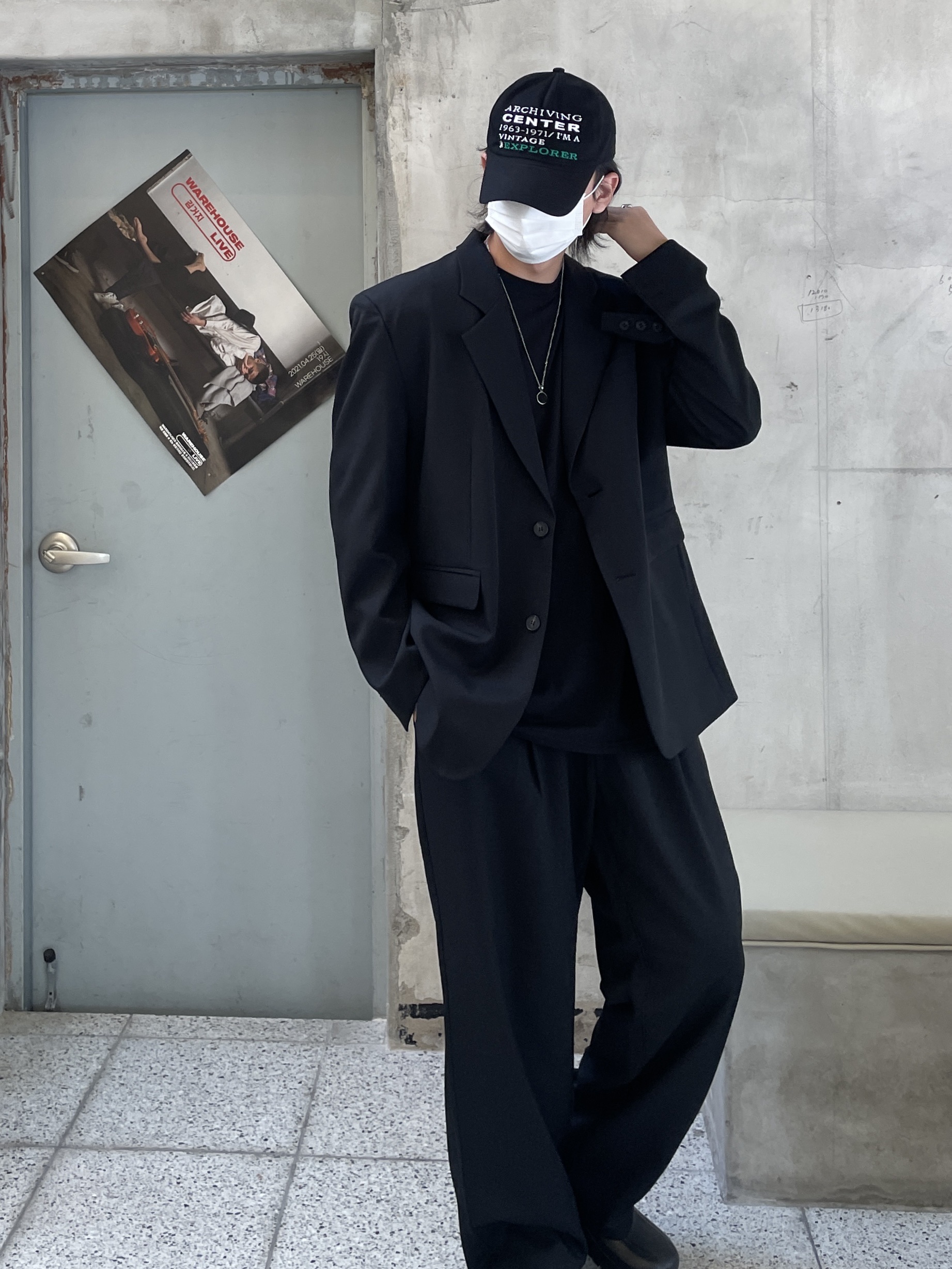 Birkenstock x Ader Error A630 Black 착용 스타일 - 2