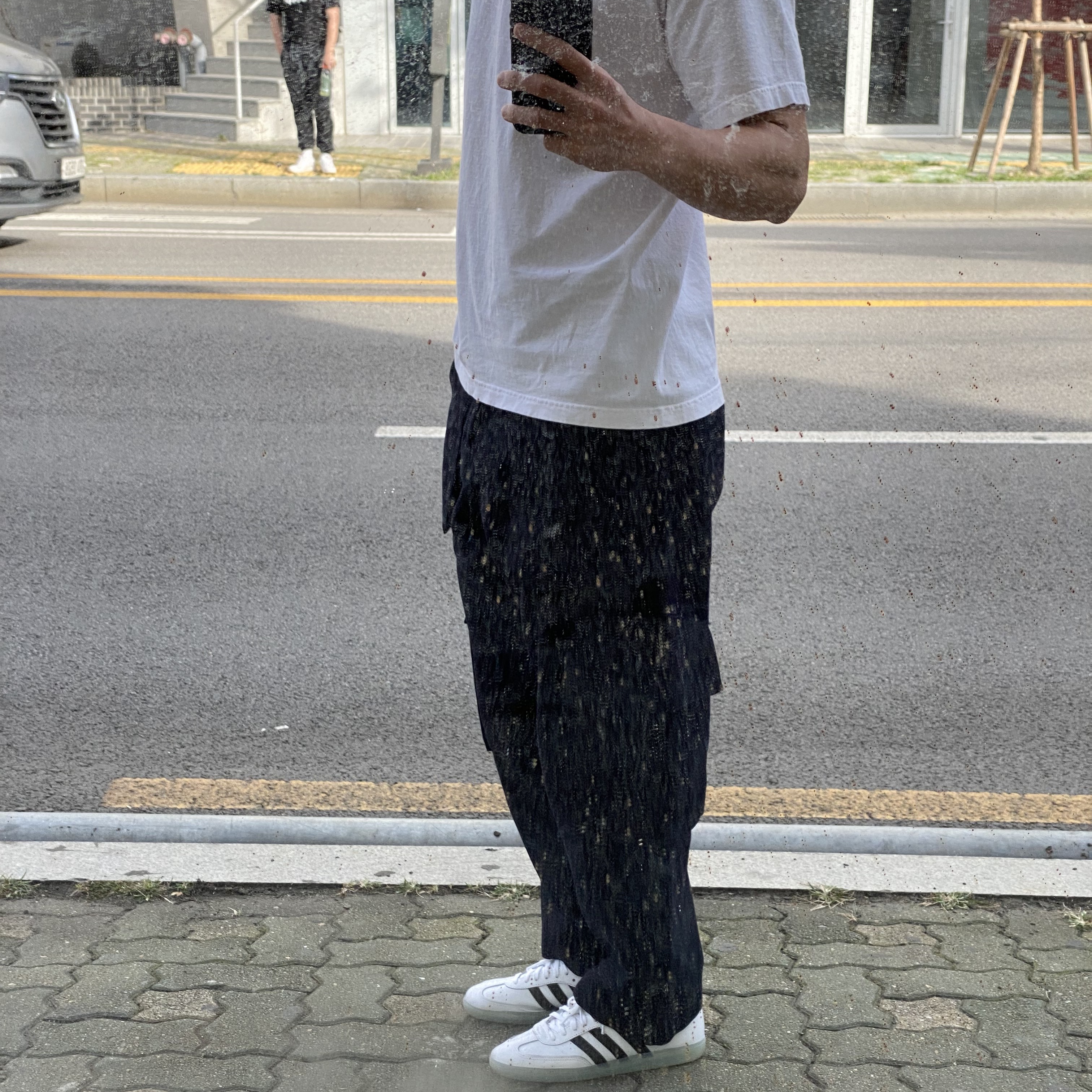 Adidas x Dill Samba White Black 착용 스타일 - 1