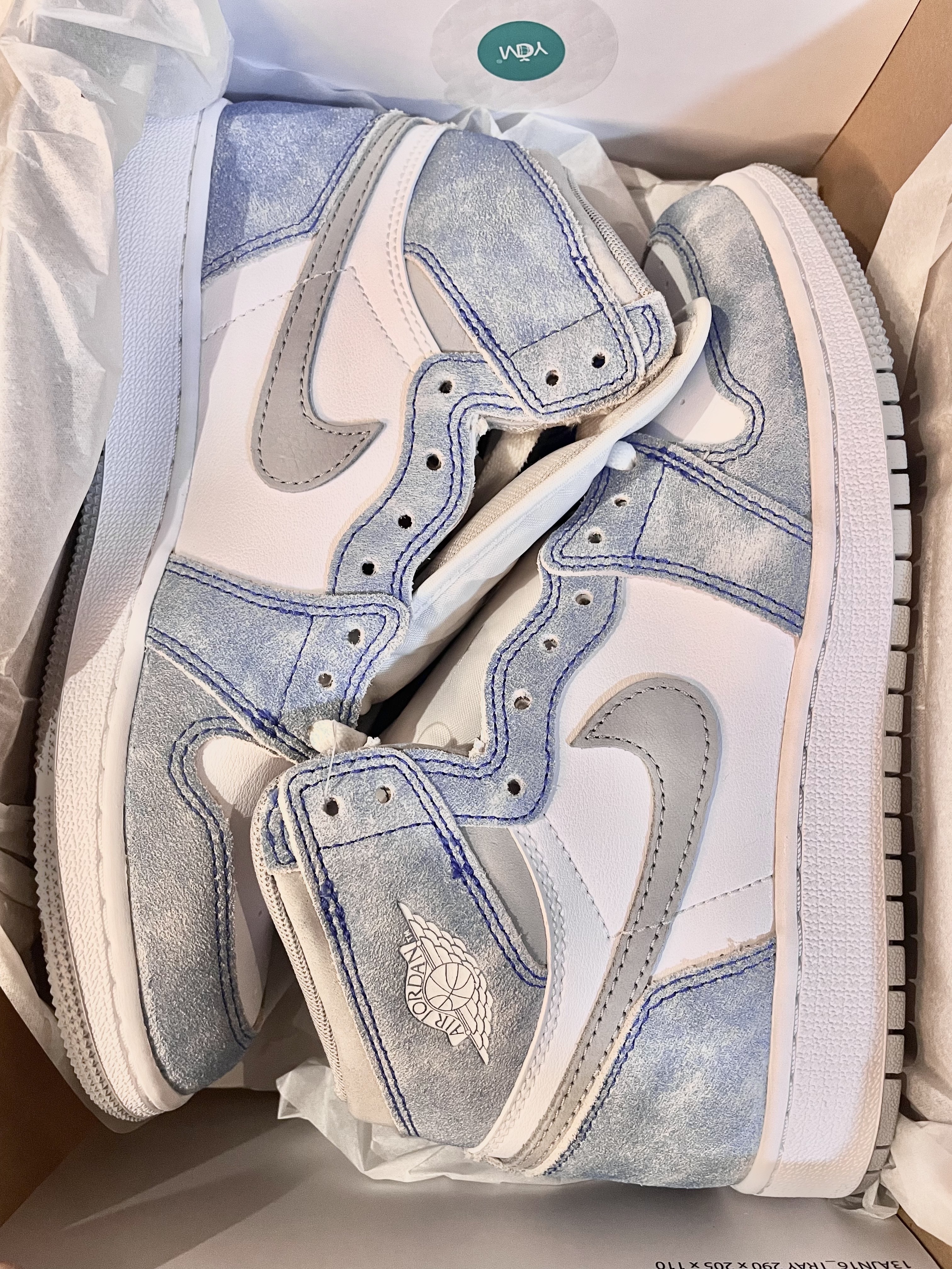 (GS) Jordan 1 Retro High OG Hyper Royal, Jordan 1 Retro High OG Hyper Royal 착용 스타일