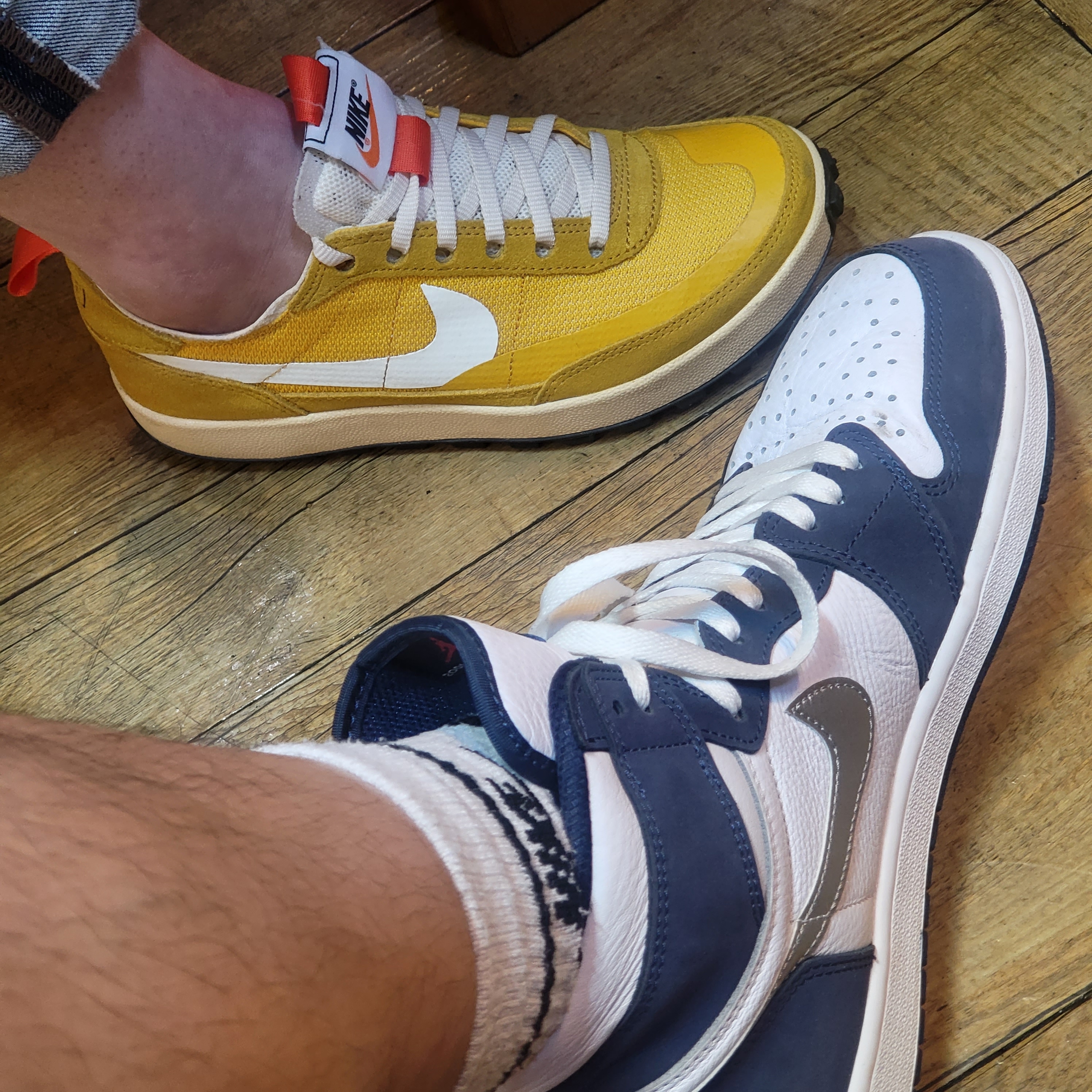 Nike x Tom Sachs General Purpose Shoe Archive, Jordan 1 Retro High OG CO.JP Midnight Navy 착용 스타일