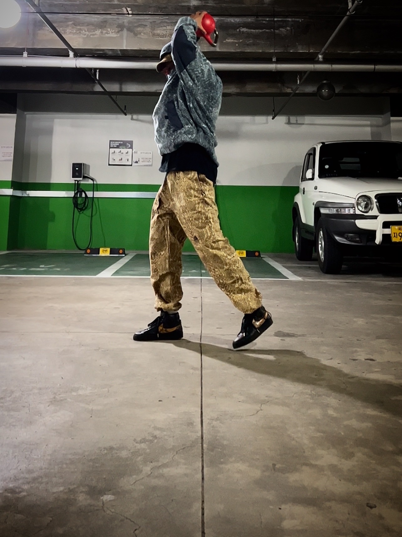 Supreme x Nike ACG Denim 6-Panel Gold Snakeskin - 22FW, Supreme x Nike ACG Fleece Pullover Mint Snakeskin - 22FW 착용 스타일 - 1