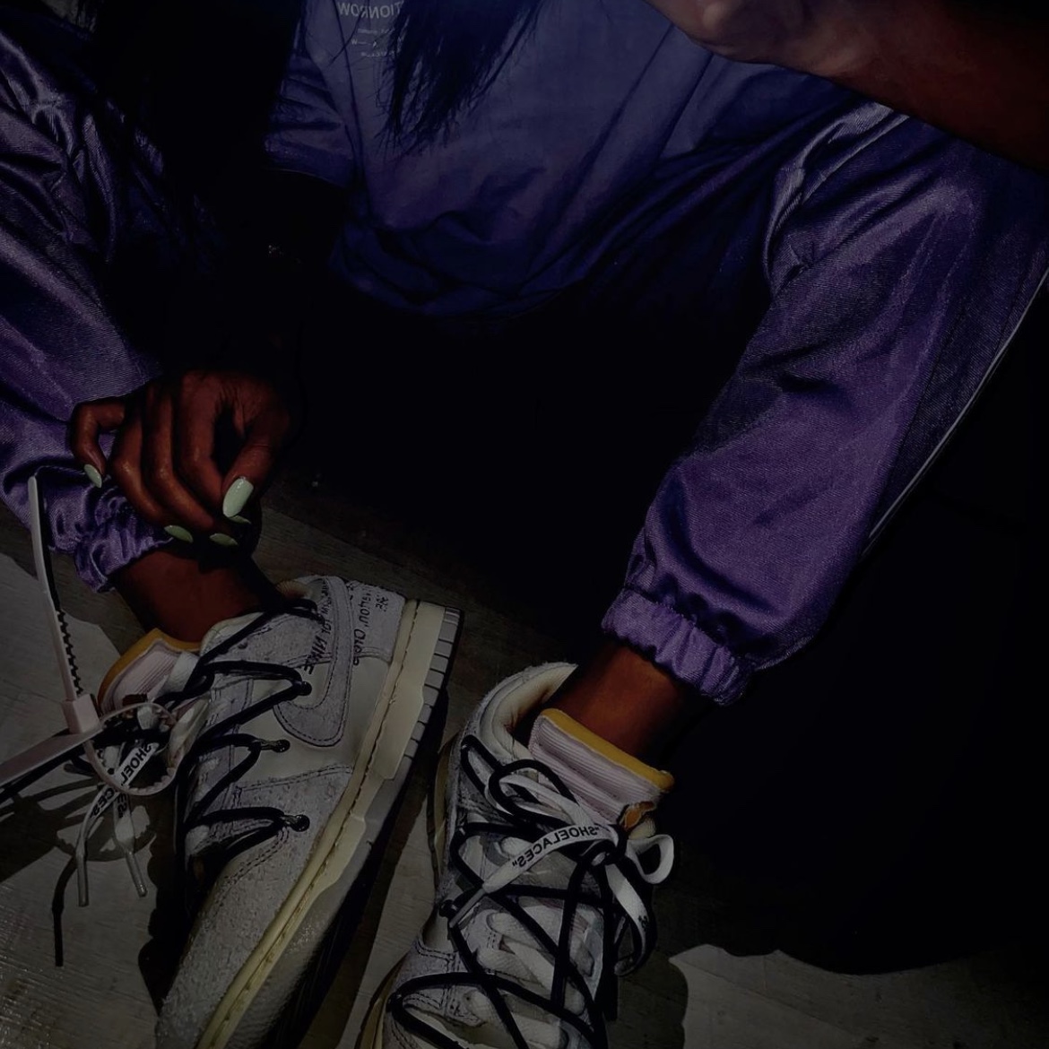Nike x Off-White Dunk Low The 50 - Lot 18 착용 스타일