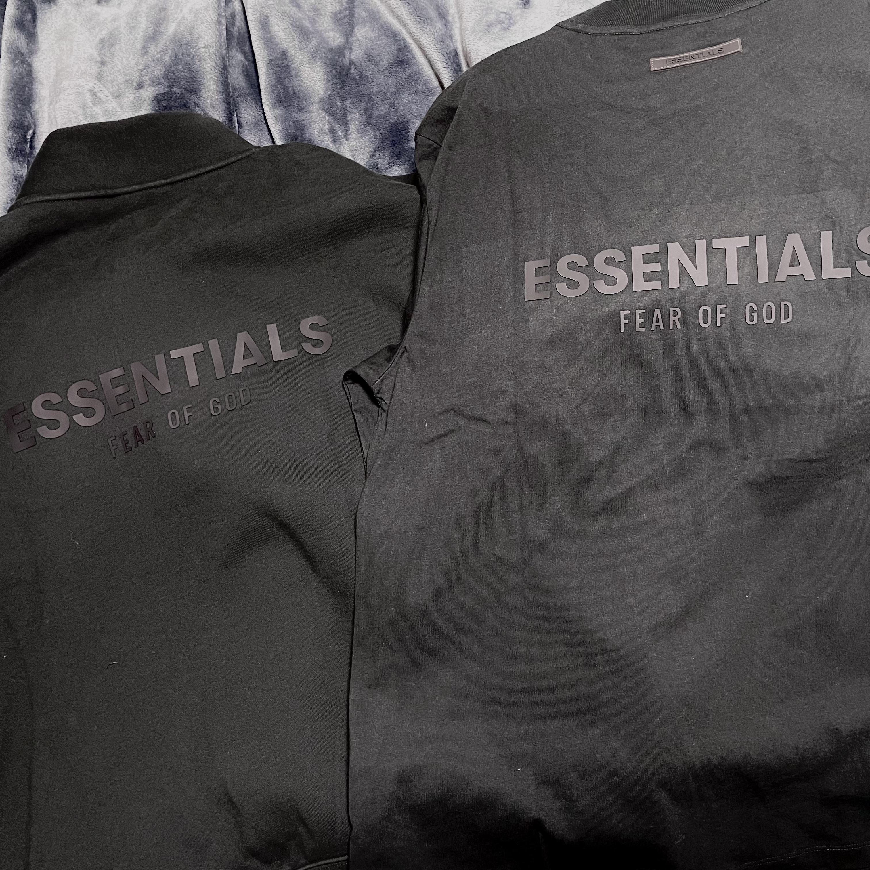 Essentials Mockneck Half-Zip Black - 21SS, Essentials Long Sleeve T-Shirt Black - 21SS 착용 스타일 - 2