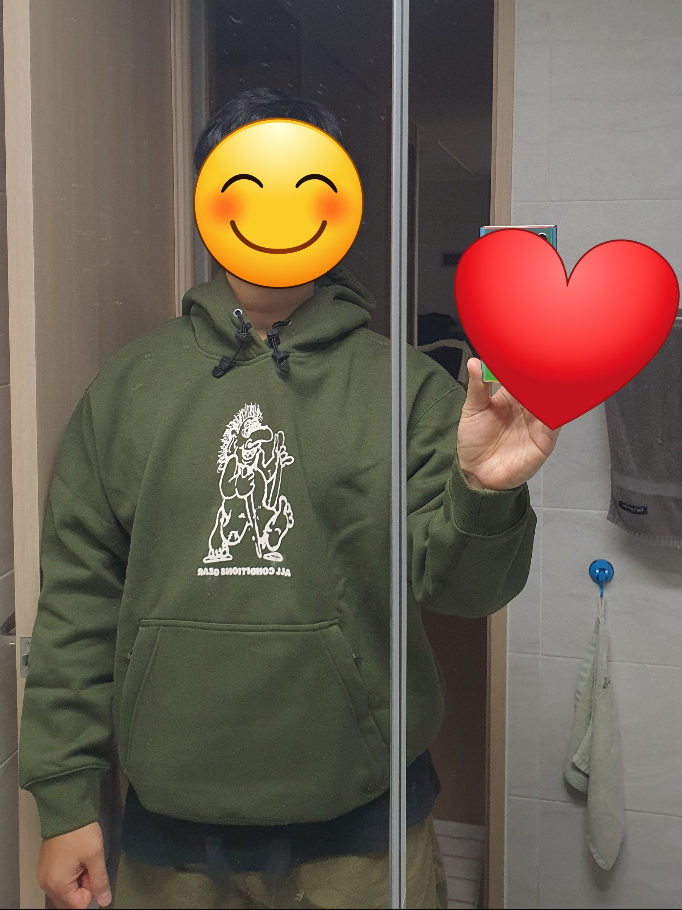 Nike ACG Therma-Fit Fleece Hoodie Troll Graphic Cargo Khaki - Asia 착용 스타일