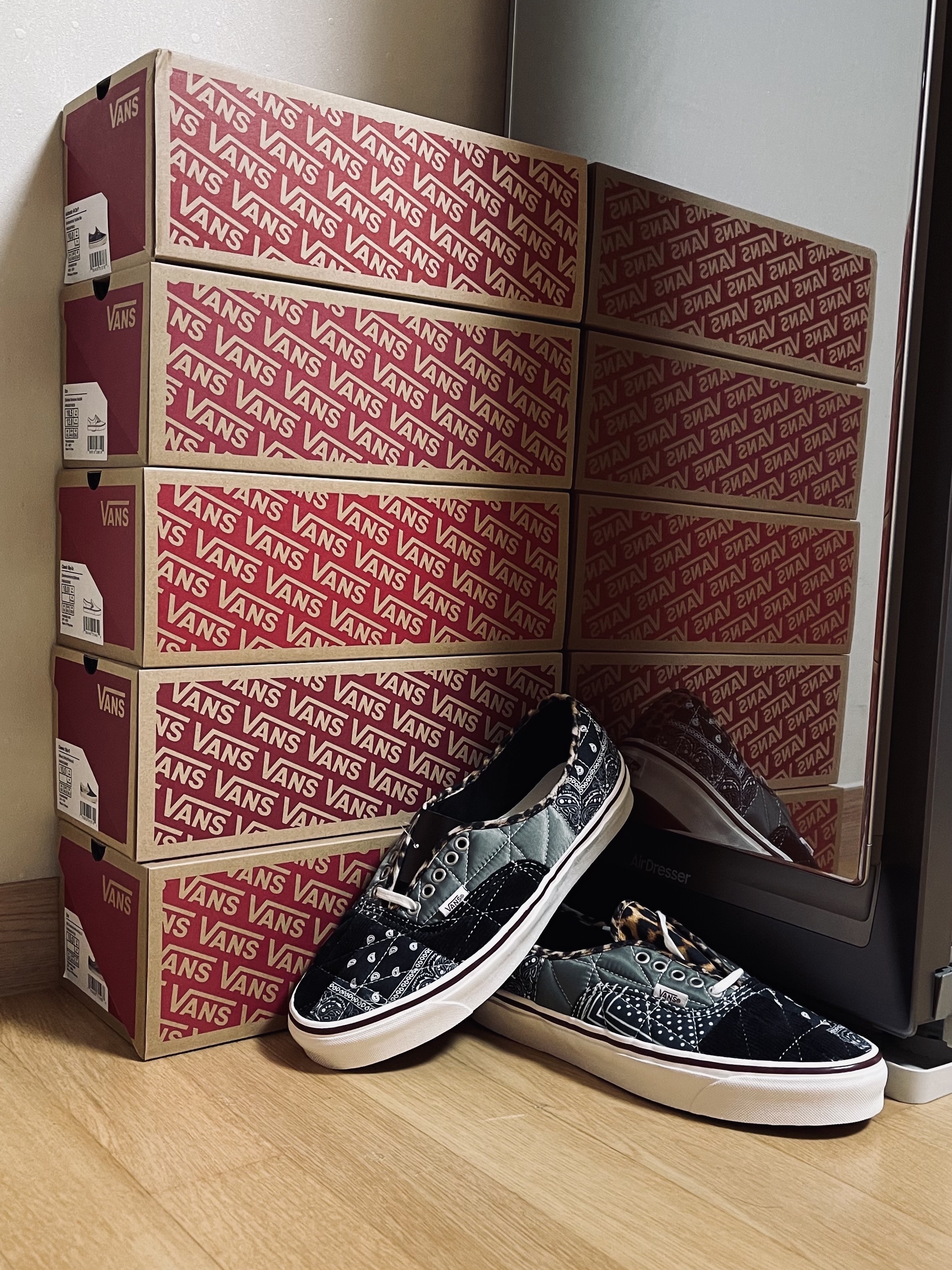 Vans Authentic 44 DX Patchwork Anaheim Factory Quilted Mix 착용 스타일