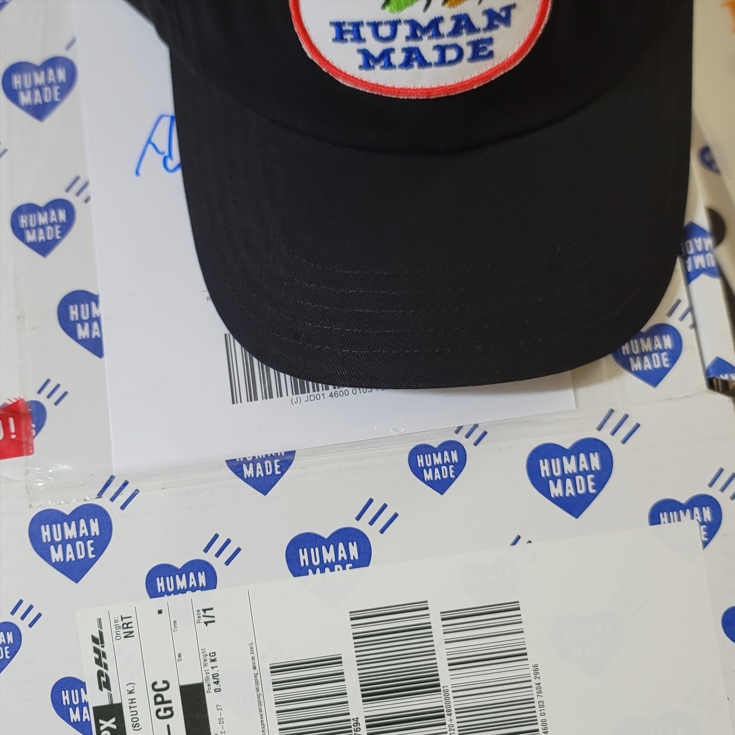 Human Made 6-Panel Twill Cap #1 Black 착용 스타일 - 2