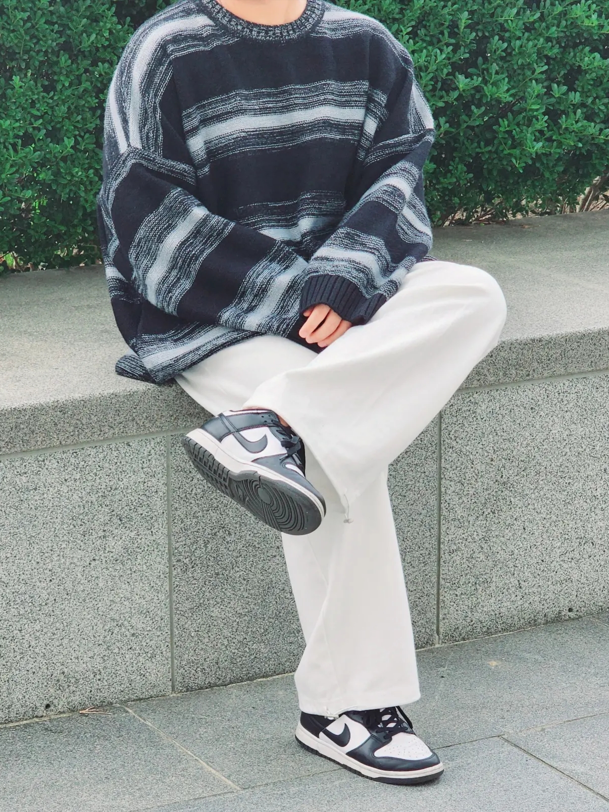 Nike Dunk Low Retro Black 착용 스타일