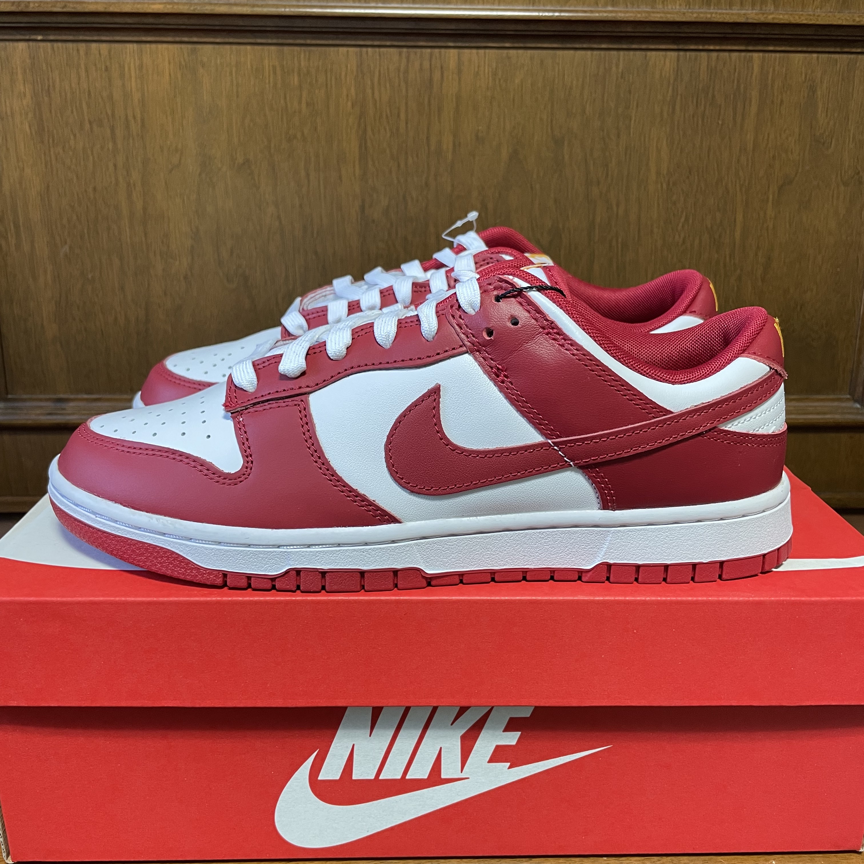 Nike Dunk Low Retro Gym Red 착용 스타일 - 1