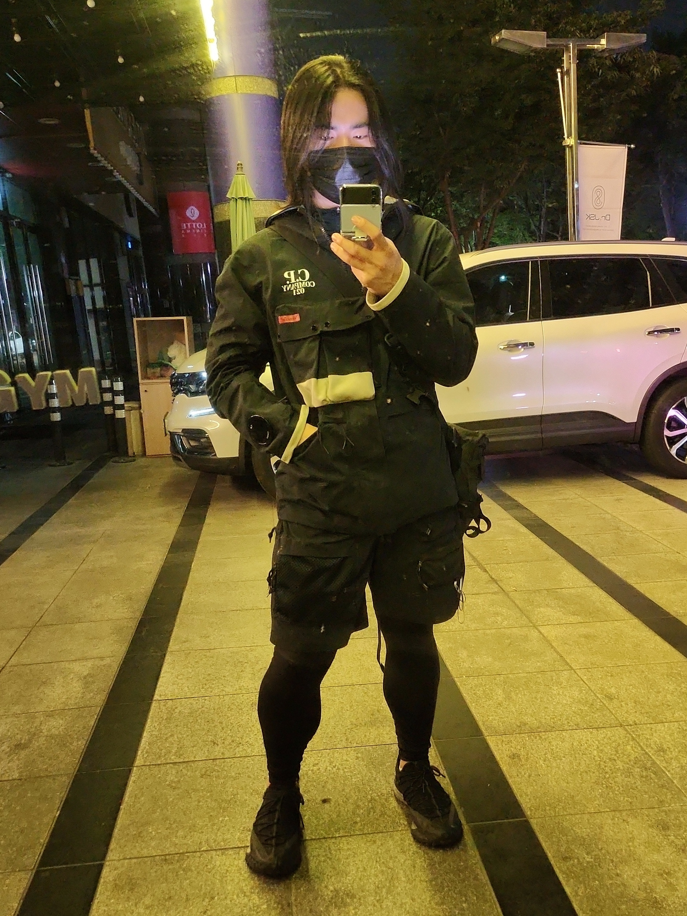 Nike ACG Cargo Shorts Black Dark Beetroot - Asia 착용 스타일
