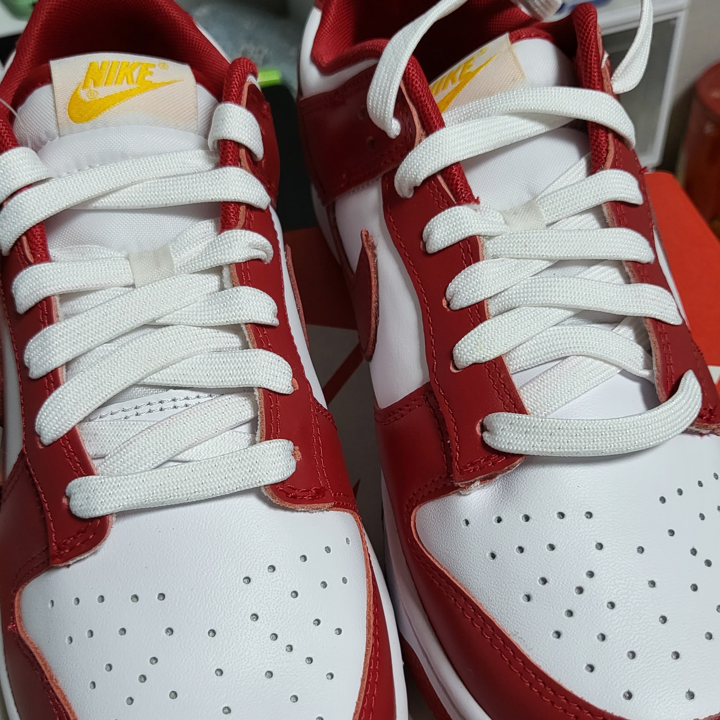 Nike Dunk Low Retro Gym Red 착용 스타일 - 2