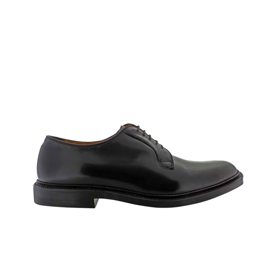 알든 9901 코도반 플레인 토 블루처 옥스포드 블랙 - E(Alden 9901 Cordovan Plain Toe Blucher Oxford Black - E)