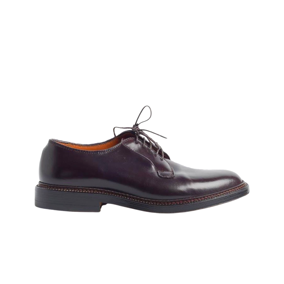 알든 990 코도반 플레인 토 블루처 옥스포드 버건디 - E(Alden 990 Cordovan Plain Toe Blucher Oxford Burgundy - E)