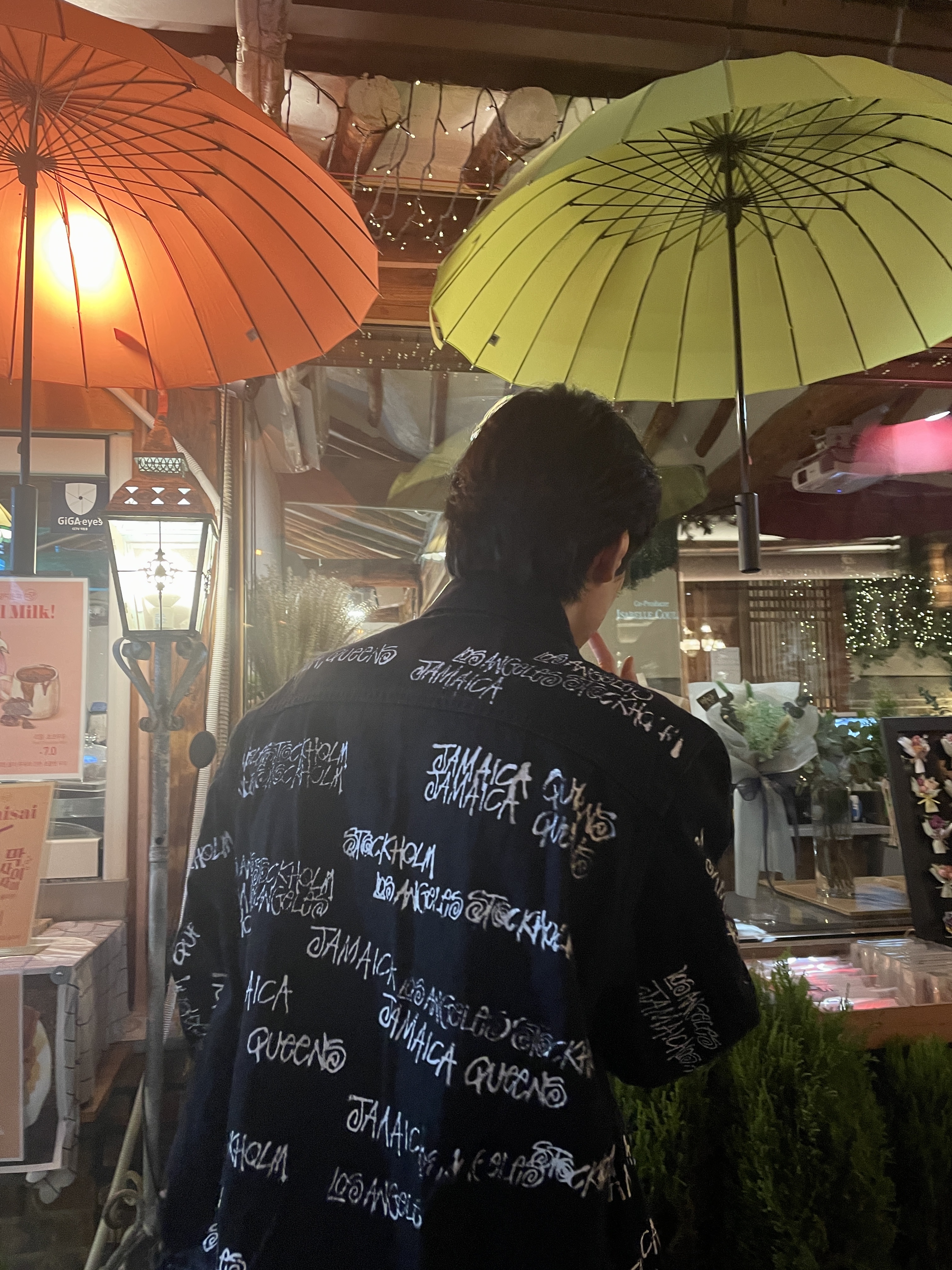 Stussy x Our Legacy x Denim Tears TTL Denim Jacket Black 착용 스타일 - 2